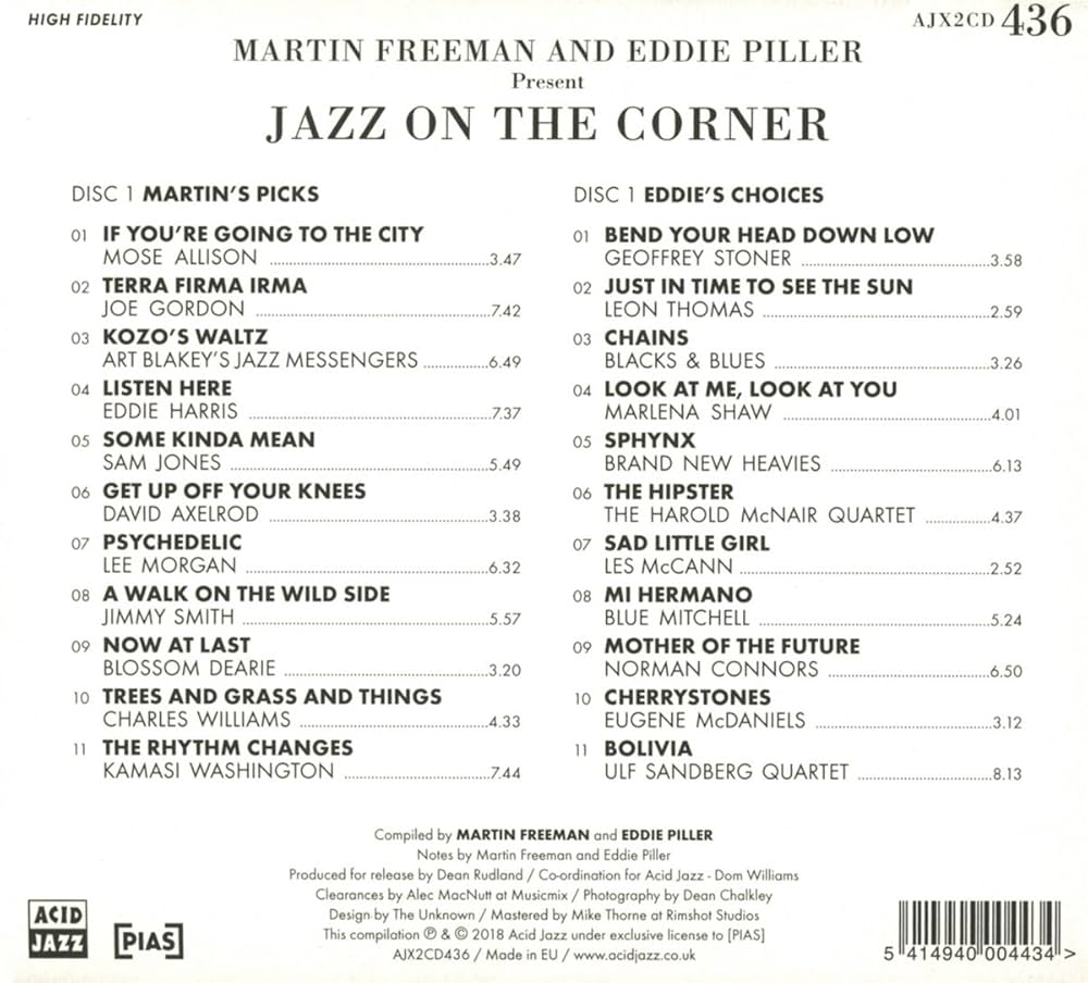 Jazz on the Corner - Martin Freemanレコード Amazon | Martin Freeman & Eddie Piller Present Jazz On The