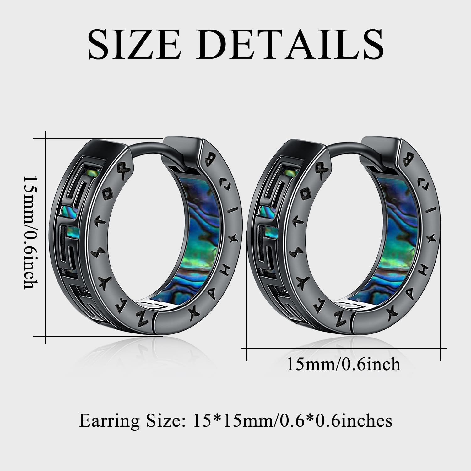Ohrringe Herren Creolen Wikinger Männer Silber Keltisch Viking Ohrschmuck Nordische Schmuck für Damen