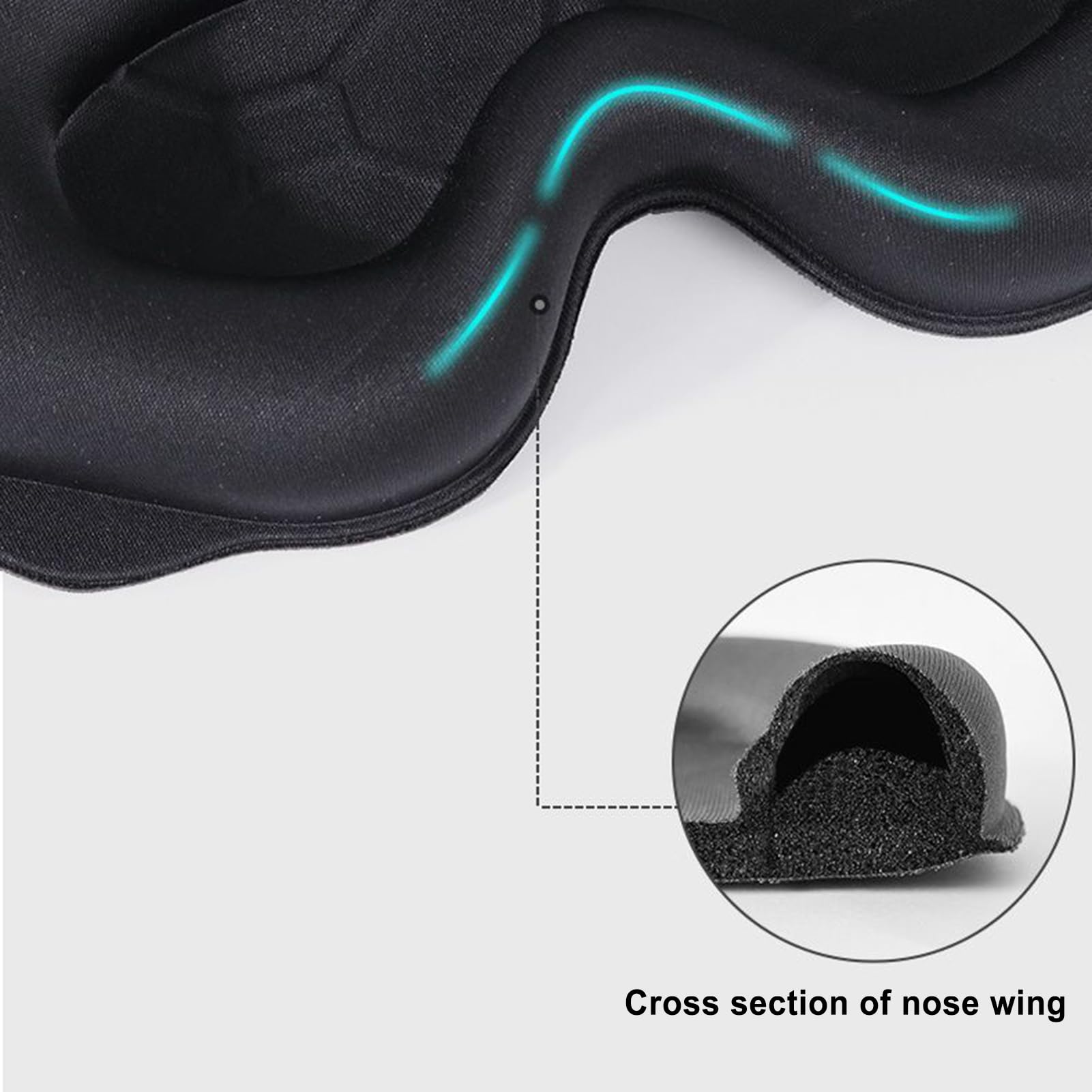 Maschera per Occhi Maschera per in Viaggio Aereo | Maschera Lavabile per Viaggi Yoga Sonno Relax con Chiusura Notturna Ideale per Casa e Attività Esterni