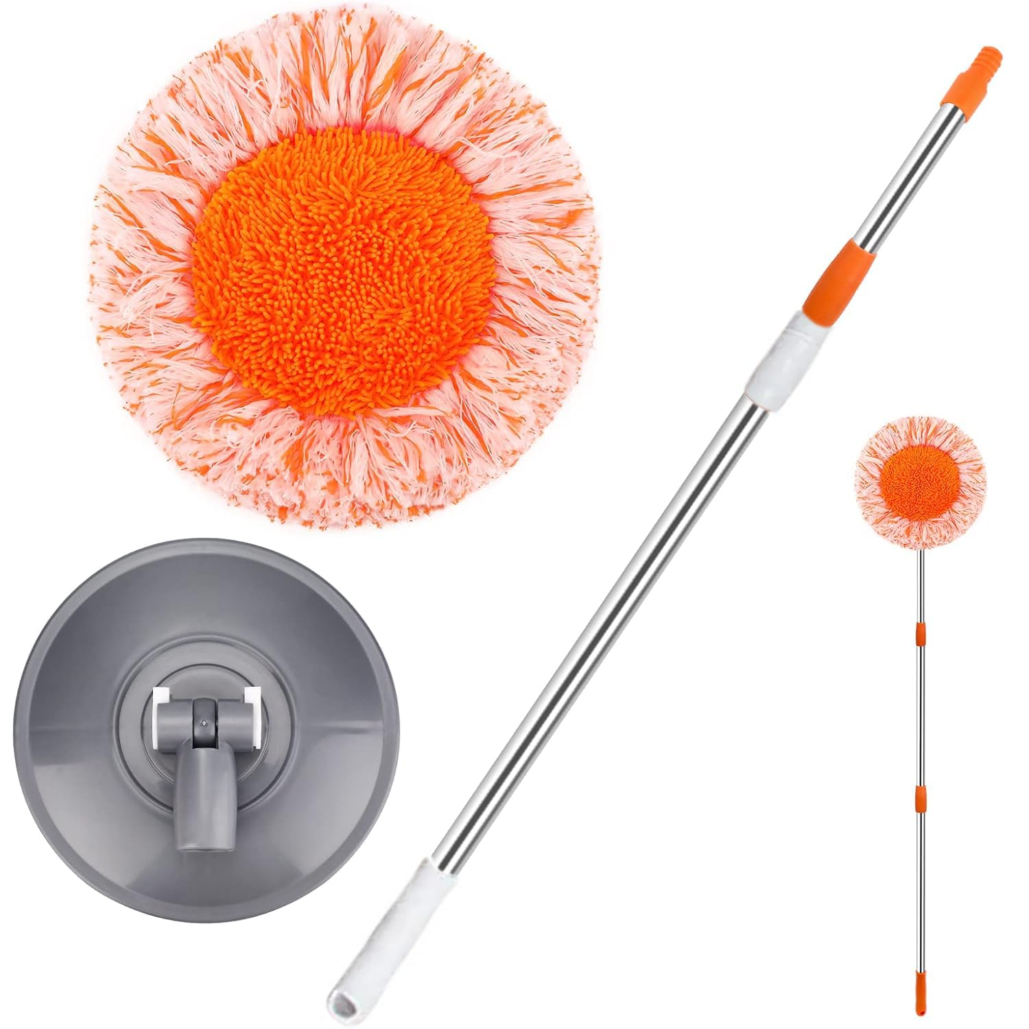 Dayanadhi 360° Rotatable Adjustable Cleaning Mop | Retractable Multifunctional Mop for Wet & Dry Use | Ideal for Home, Office, Bathroom, Ceilings & Corners | Floor Cleaner (1 Piece) (B0CS36MHLY) Amazon Price History, Amazon Price Tracker