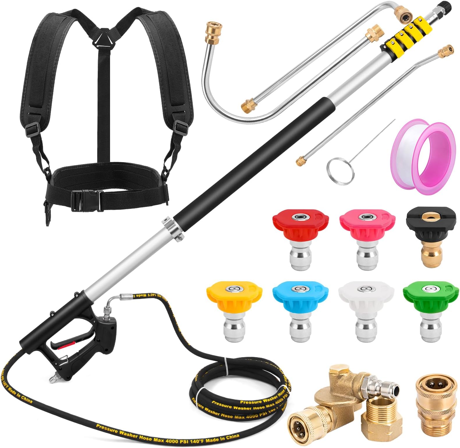 Pressure Washer Extension Wand 24 Feet, Telescoping