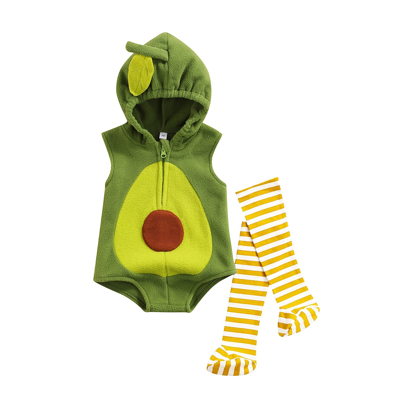 BemeUSWTBaby Halloween Costumes Boy Girl Cosplay Clothes 0 6 12 18 24 Months Cute Animal Hooded Romper Bodysuit Jumpsuit Halloween Funny Dress Up Outfit Set