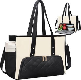 Jetviivid Work Bag with Lunch Compartment for Women, 15.6 Inch Laptop Bag