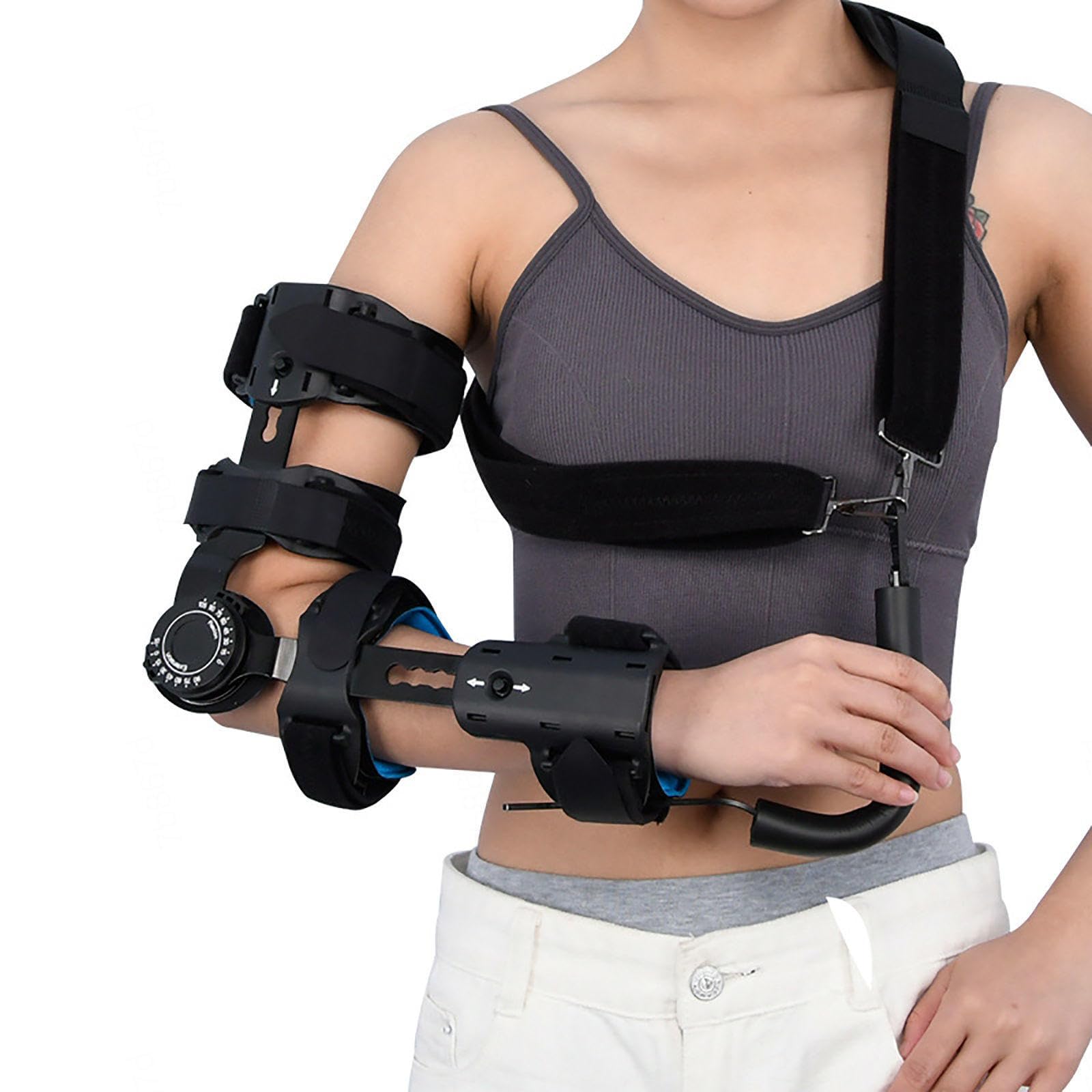 Immobilizzatore Stecca Gomito Regolabile Unisex, Supporto Dopo L'intervento Chirurgico Lussato, Recupero Lesioni Al Braccio, Tutore Gomito Post-operatorio, Braccio Sinistro Destro Opzionale,Left