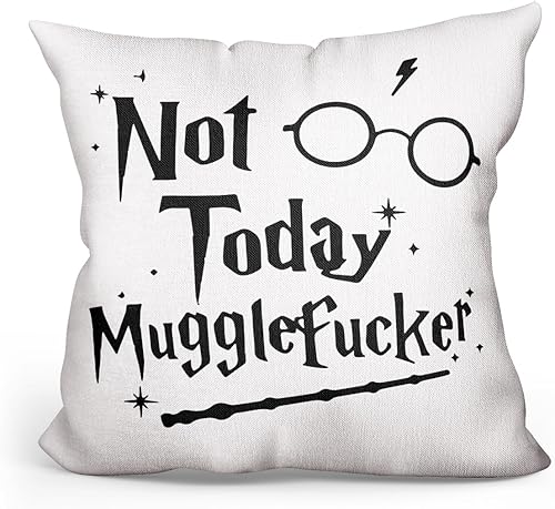 Funda de almohada divertida con citas de la biblioteca, bonita funda de almohada de lino, funda de cojín para decoración del hogar, regalos, 18 x 18