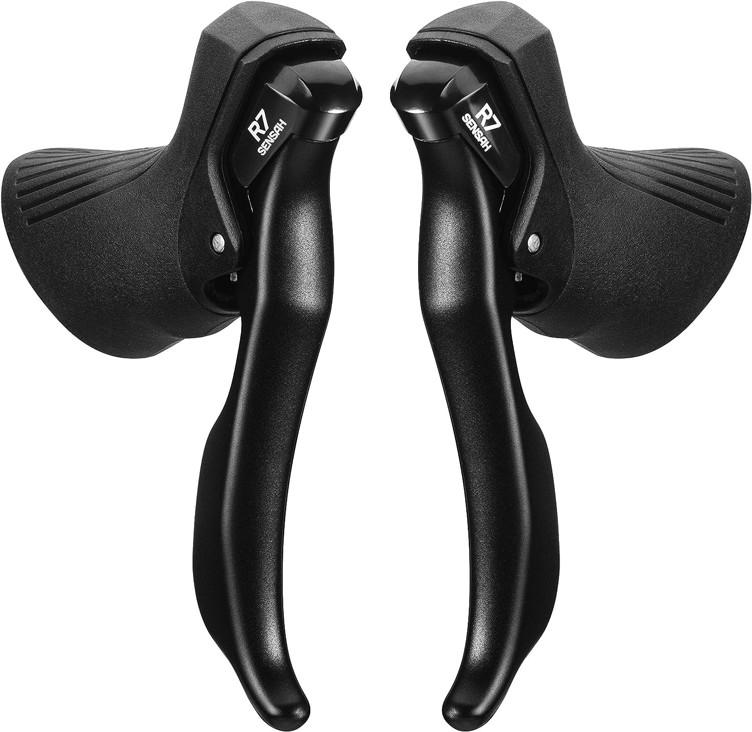 Leva del cambio per bici da strada, 2 x 7/2 x 8/2 x 9/2 x 10/2 x 11 velocità, leva del freno per bici da strada e deragliatore anteriore e posteriore, con cavo, compatibile con Shimano (2 x 7s