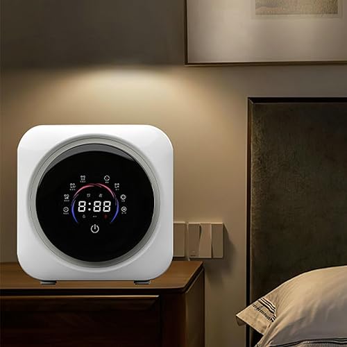 Mini lavadora y secadora portátil 2 en 1, lavadora de tambor frontal totalmente automática montada en la pared con panel de control LCD, para ropa