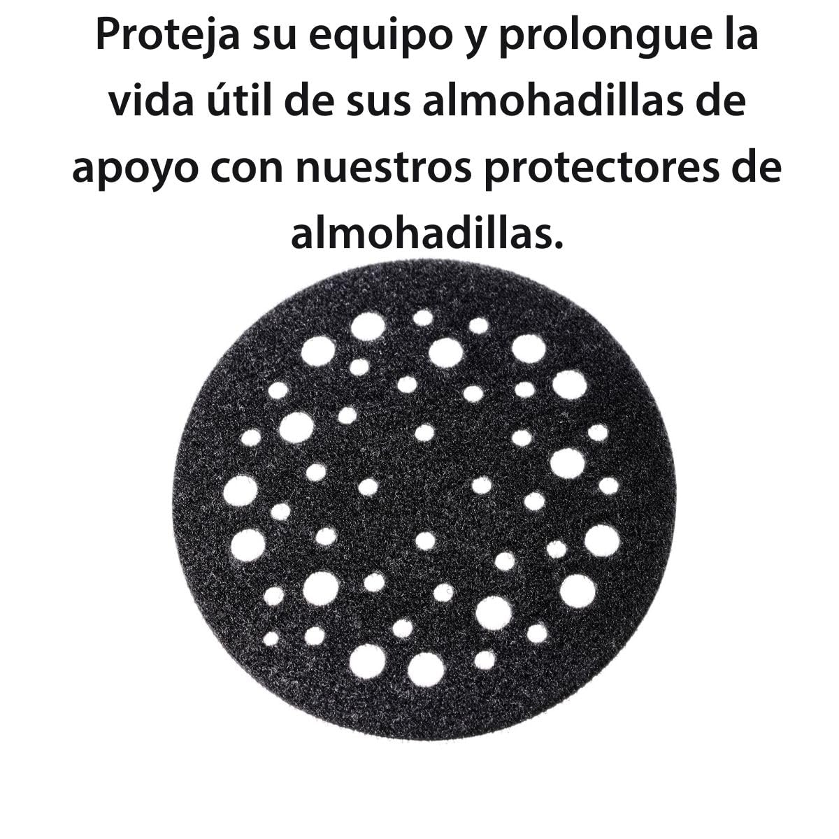 Mirka Almohadilla protectora Ø 150mm 67-agujeros, 5 piezas, para proteger los discos de lijado con revestimiento de cierre adhesivo, 8295610111