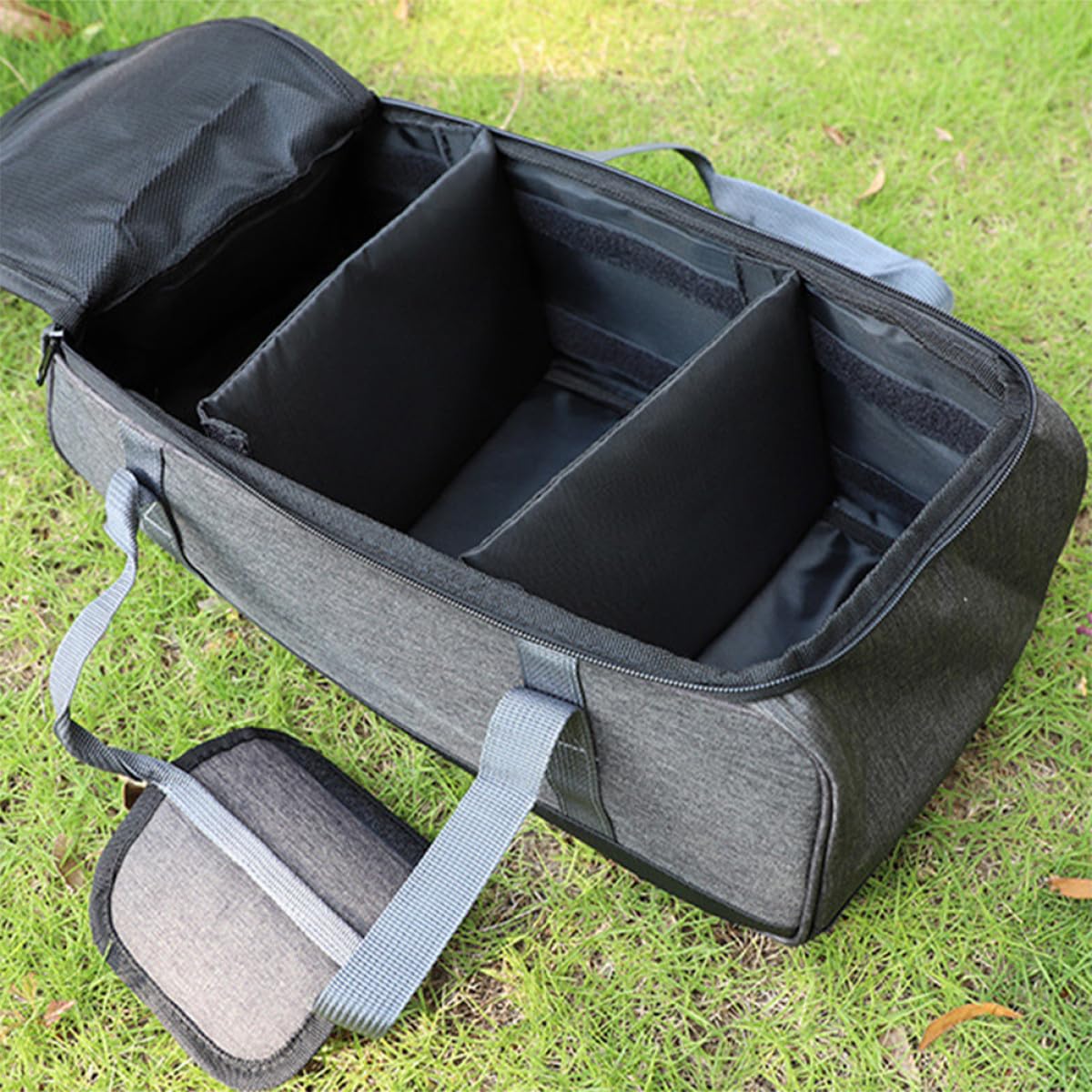 Ciieeo Borsa da Campeggio Oxford Compatta per Fornello Elettrico Scomparto per Pentole, per Lavoro e Viaggi All'aperto