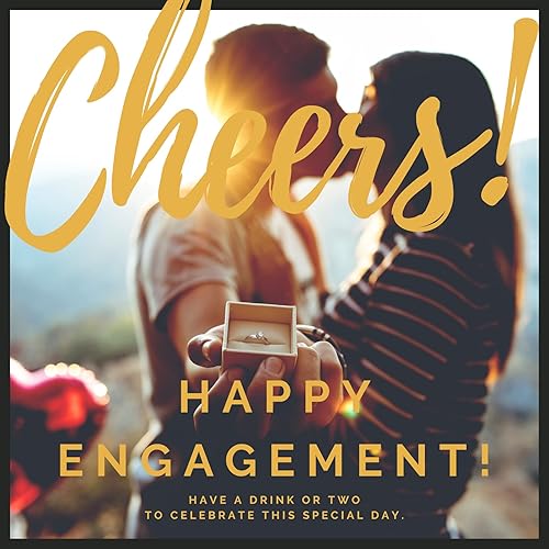 Miniatura 5 de Onebttl Regalo de compromiso para parejas  Juego único de vasos de chupito recién comprometidos para el futuro señor y señora, prometido  1.5 oz