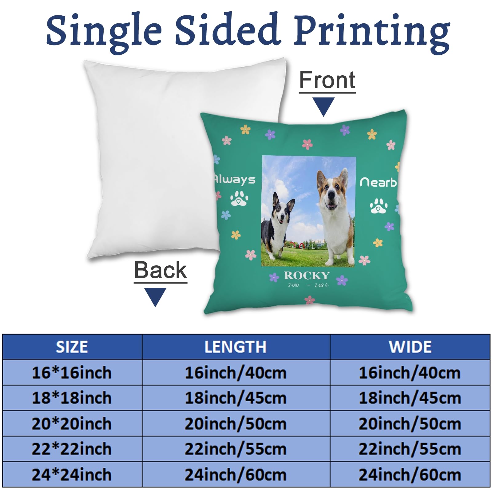Cuscino Commemorativo per Matrimonio E con Iniziali Sposi personalizzate - Grafica Nocera