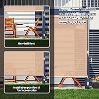 Vista 7 de Piezas de repuesto para sombra, receptor elástico y elástico, amarres de sombra, resistencia a la intemperie, para persianas enrollables Coolaroo