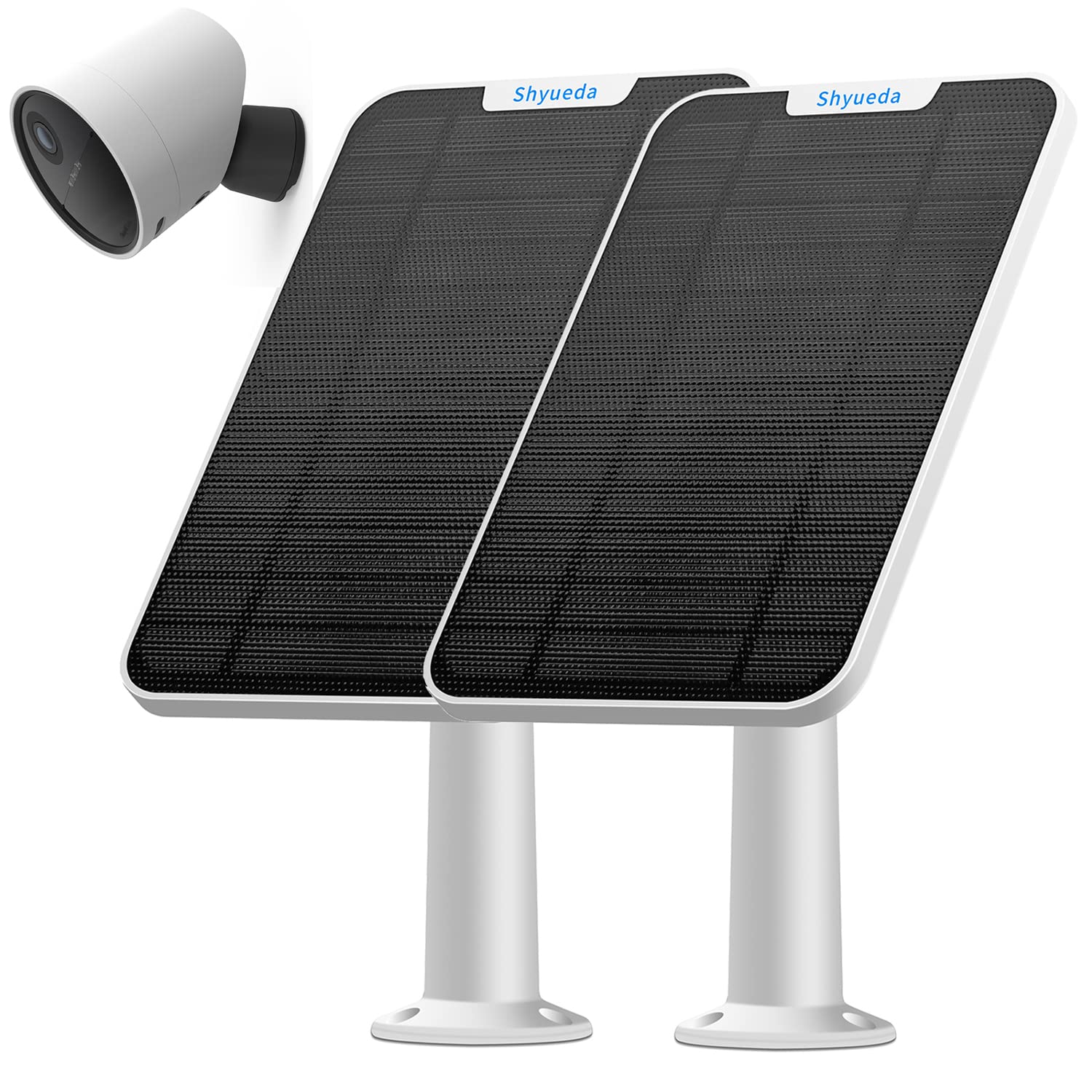 Pannello solare da 4 W di ricarica compatibile solo con telecamera di sicurezza esterna SimpliSafe, con cavo di ricarica impermeabile da 4 m, IP65 resistente alle intemperie, include supporto a parete