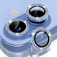 Vista 25 de Choiche Compatible para iPhone 15/iPhone 15 Plus Protector de Lente de Cámara Brillante, Vidrio Templado 9H Cubierta de Cámara Protector de Pantalla