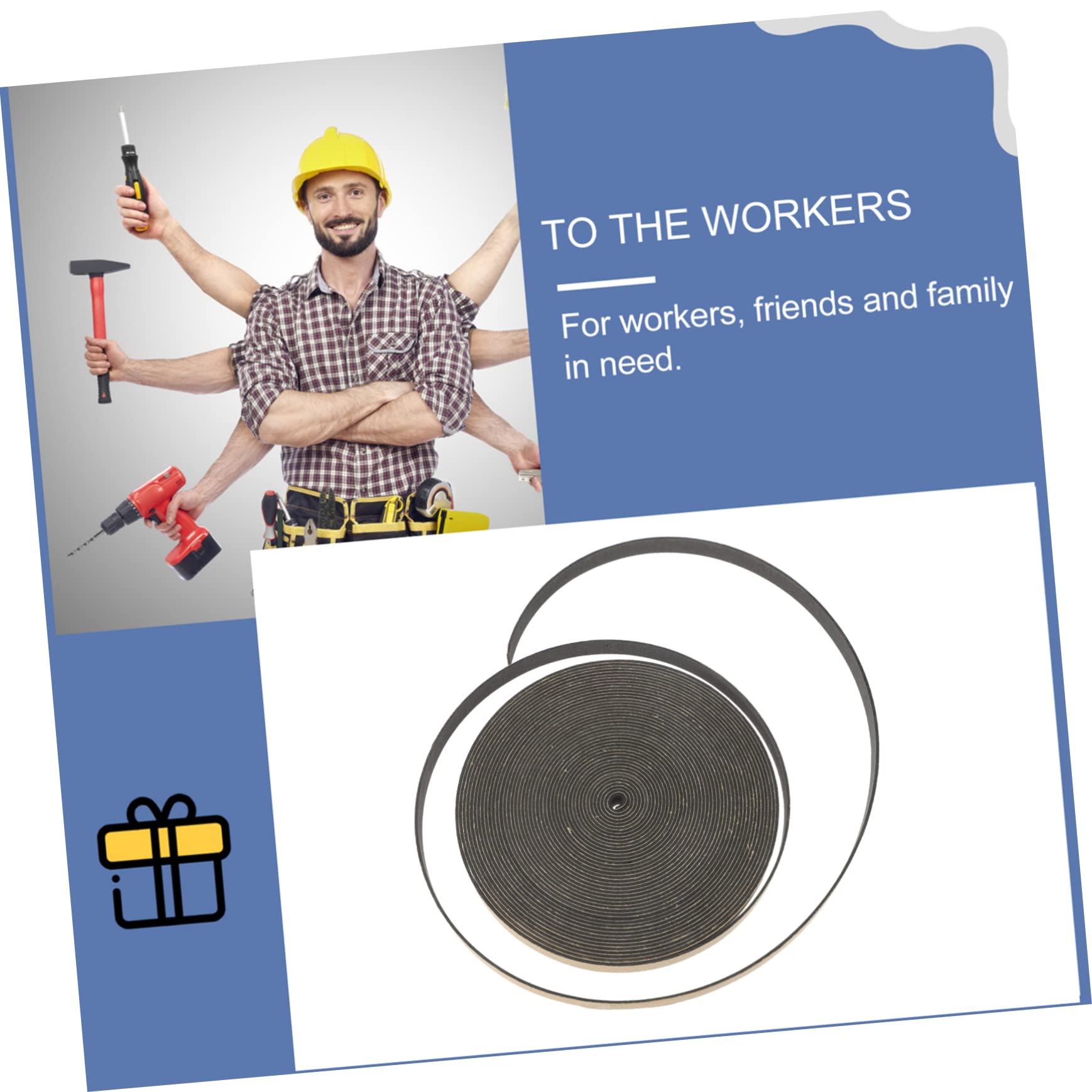 NULYLU 2 Rolls Speaker Foam Tape Insulation Soundproofing Closed Cell Foam Waterproof Sealing Strip Soundproofing Material for Speakers