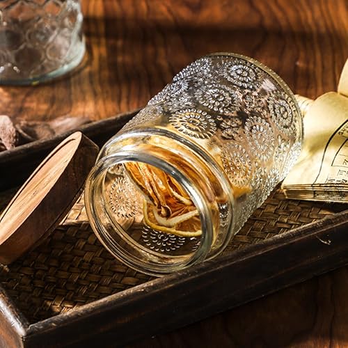 Miniatura 5 de HolaJia Tarro de vidrio con tapa, recipientes de almacenamiento de vidrio de 24 onzas, tarros de alta calidad con tapas herméticas para café, arroz,