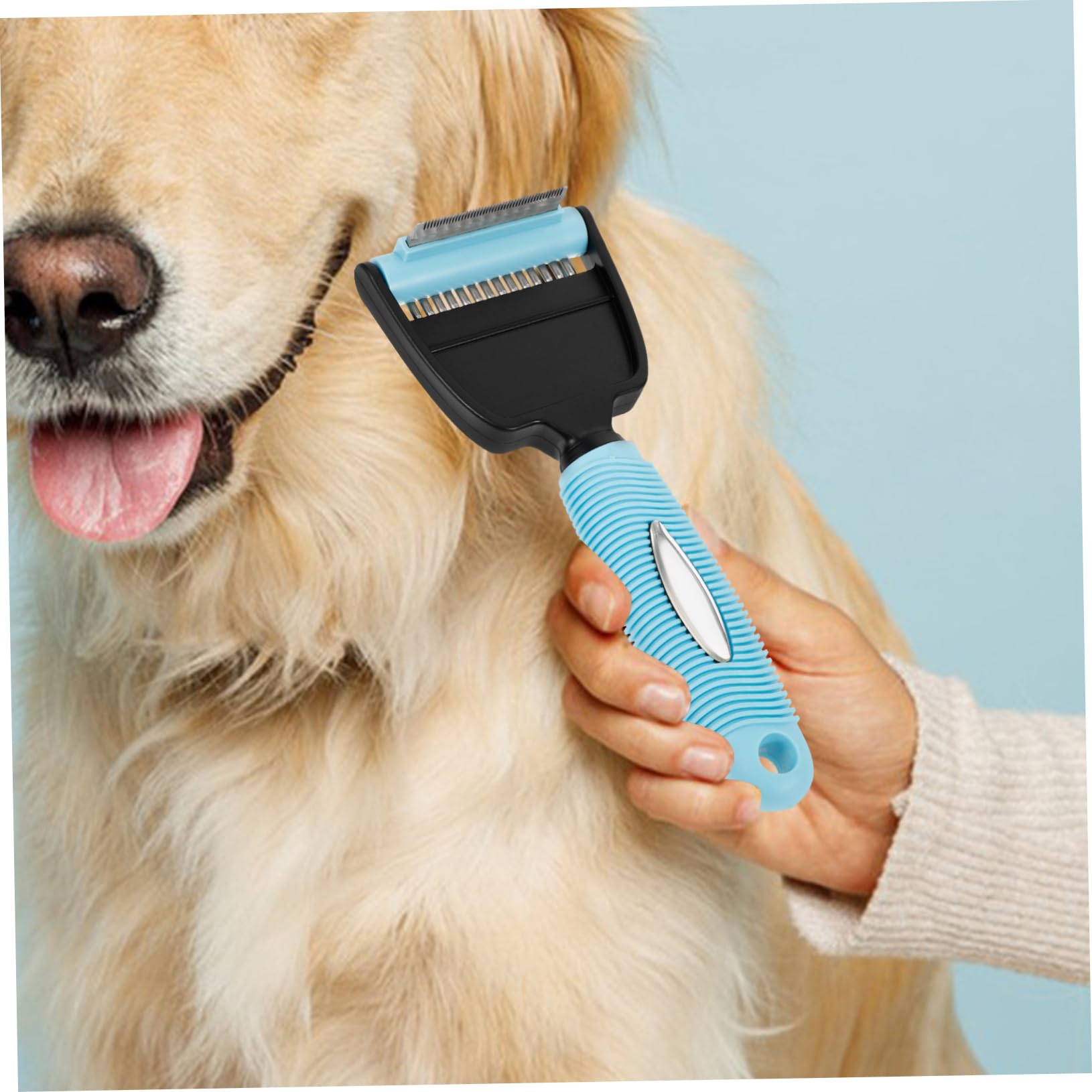 minkissy 2stücke Pet Supplies Dual Comb Für Hunde Multifunktionale Haarentfernbürste Ergonomischer Griff s Zur Fellpflege Und Haarschuppenentfernung Für Haustiere