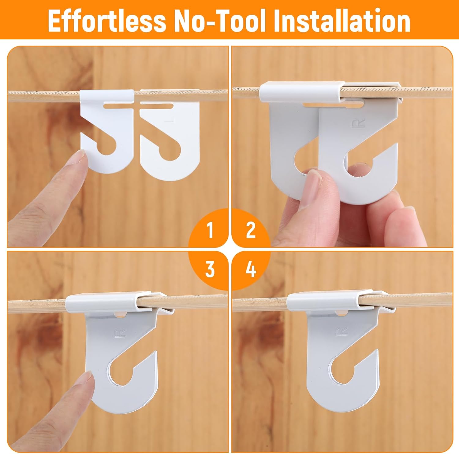 100 PCS Heavy Duty Drop Ceiling Hooks, White Aluminum T-Bar Clips Holds 20 lbs, No-Tool Installation Ceiling Hangers for Learning Places, Office, Home, Plants & Decorations