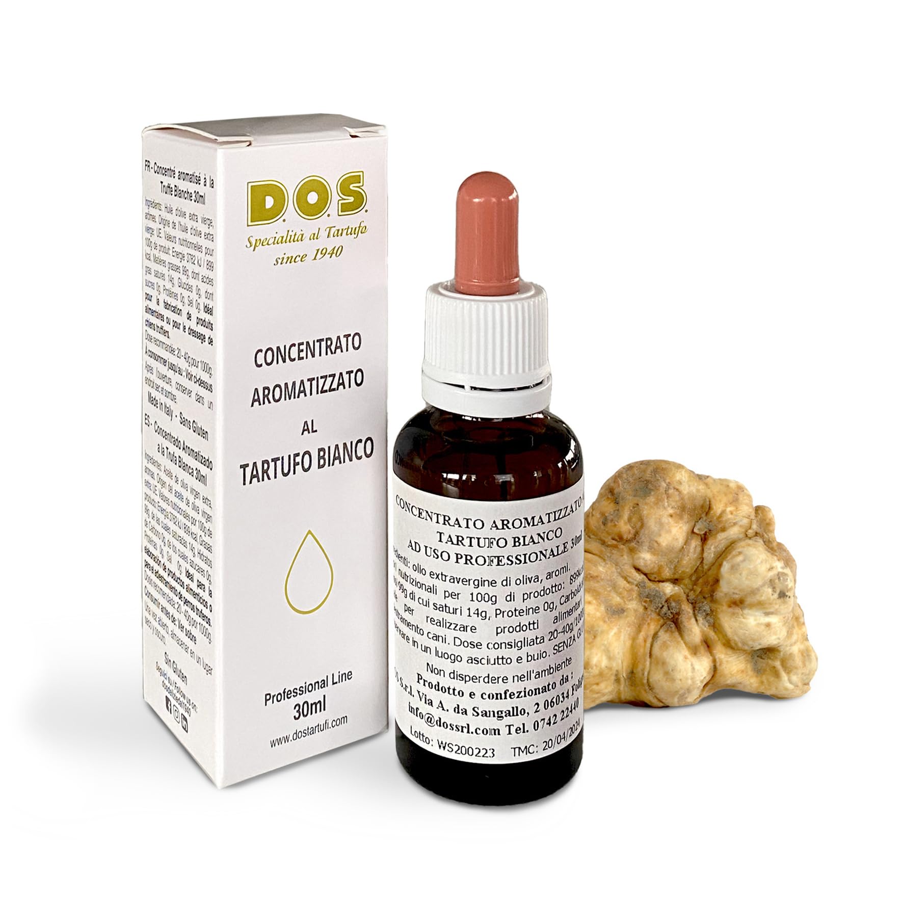  Concentrato di Tartufo Bianco Extra Strong 30 ml per Uso Professionale - D.O.S. Truffle Specialties Desde 1940
| Concen