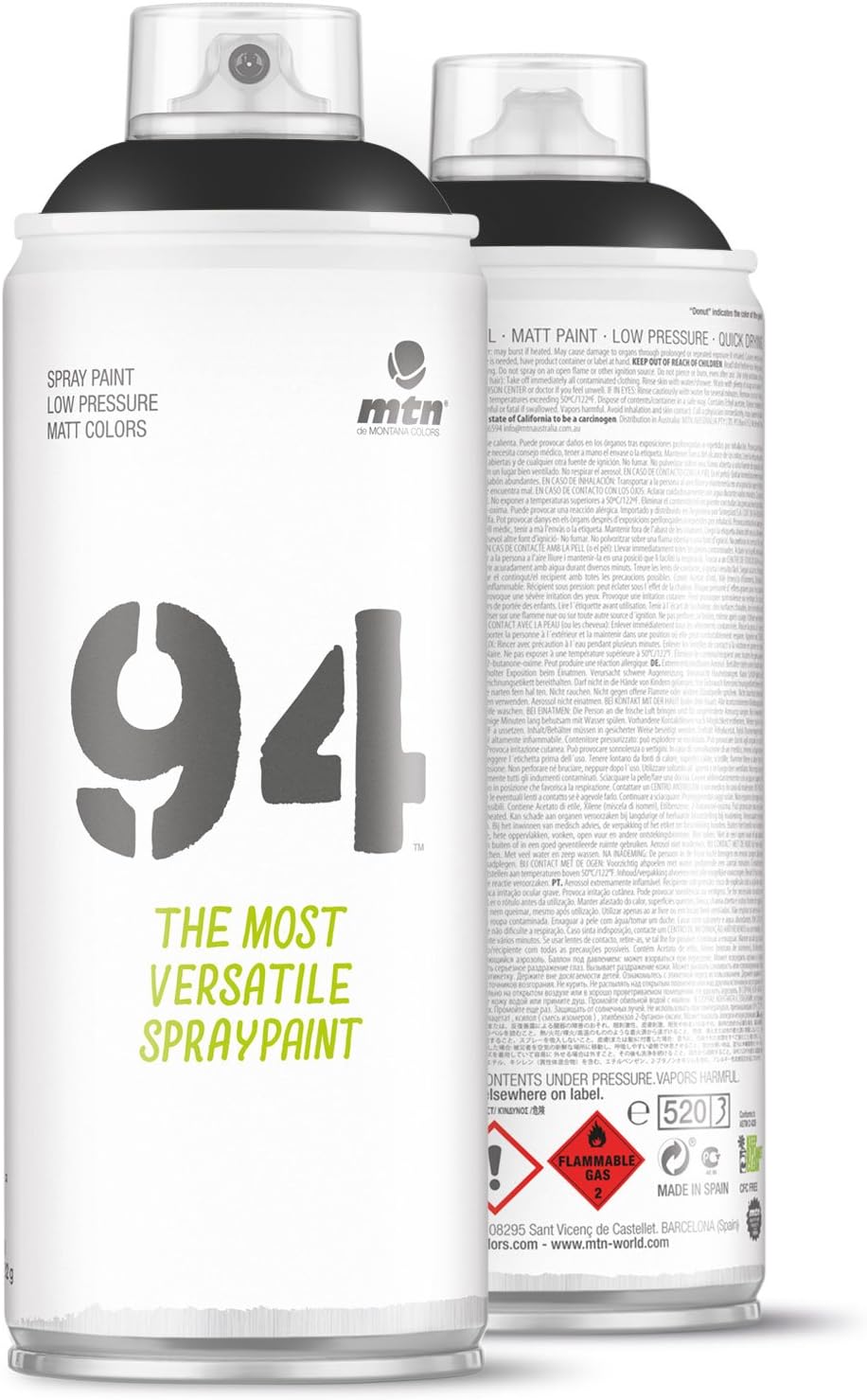 MTN Ex0149011m 94 Matte Spray Paint, 11 Oz (Pack of 6)