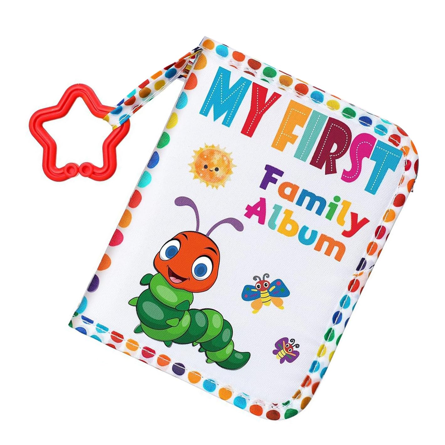 Childrens Keepsakes Book with Textured Handles Photo Page for Parent Child Bonding and Memory Collection Family Keepsakes Scrapbook