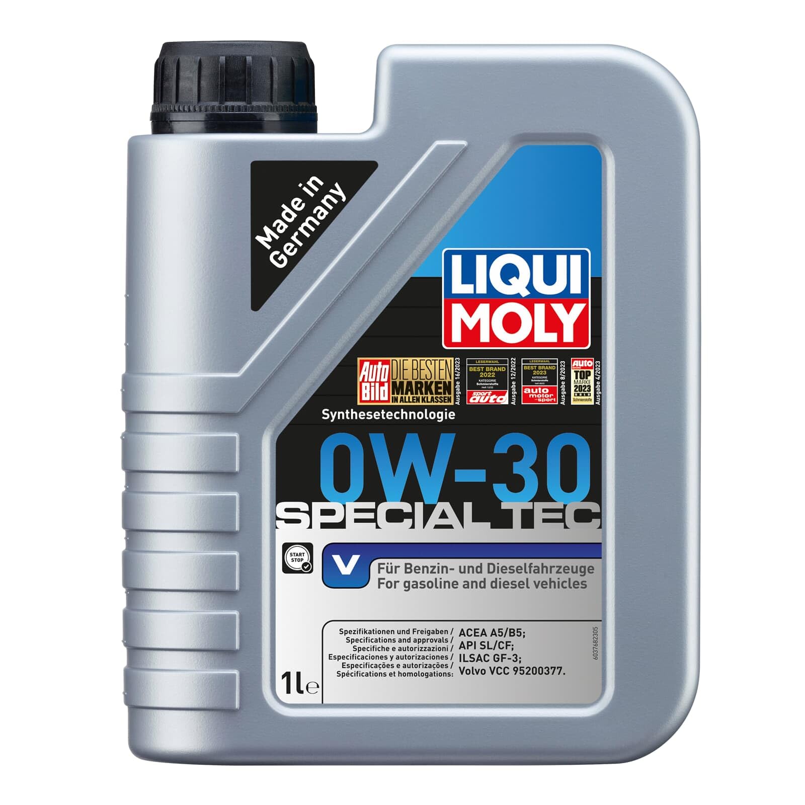 LIQUI MOLY Special Tec V 0W-30 | 1 L | Synthesetechnologie Motoröl | Art.-Nr.: 3768 | 3768 / 2852, Special Tec V 0W-30