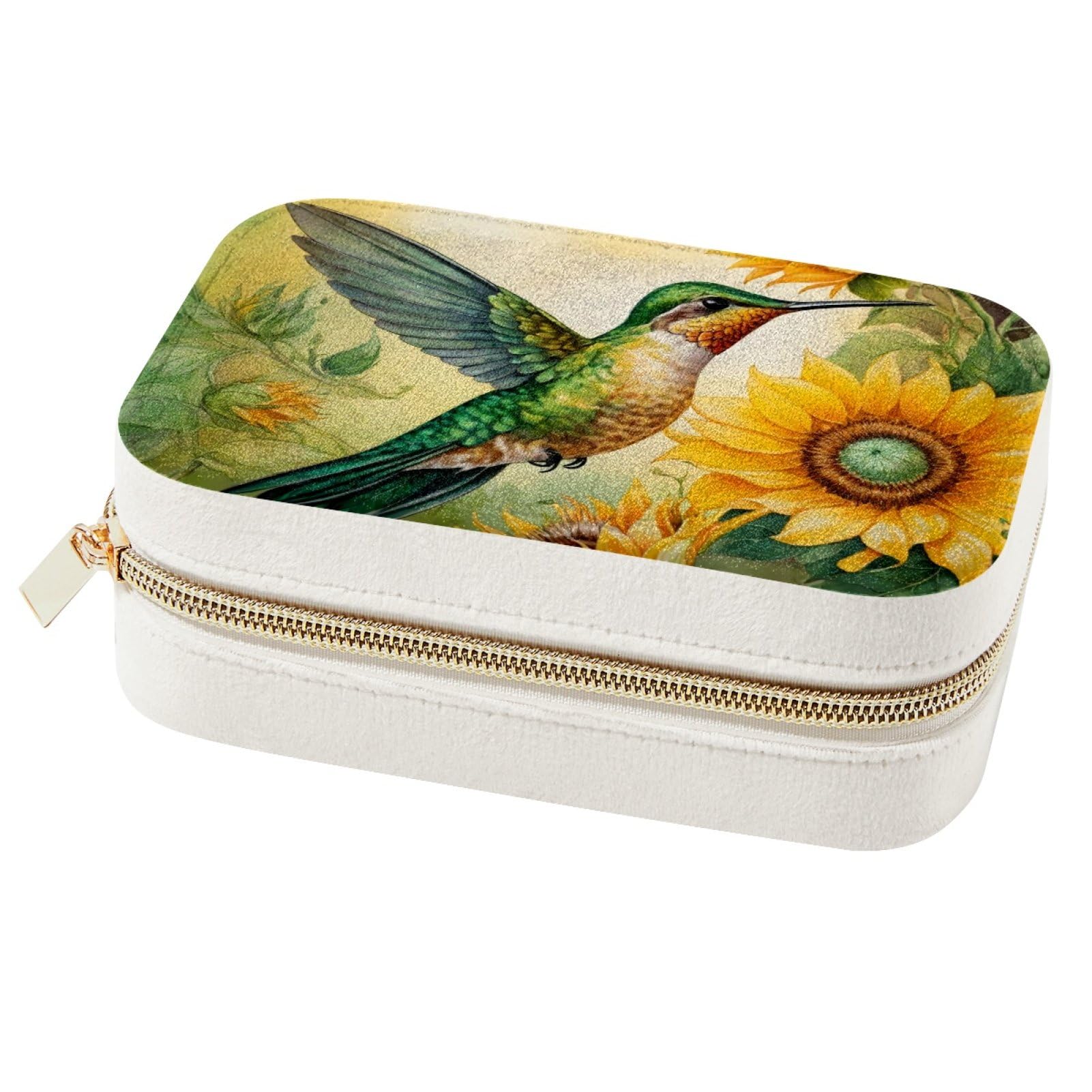 Boîte à bijoux cadeau femme imprimé floral délicat