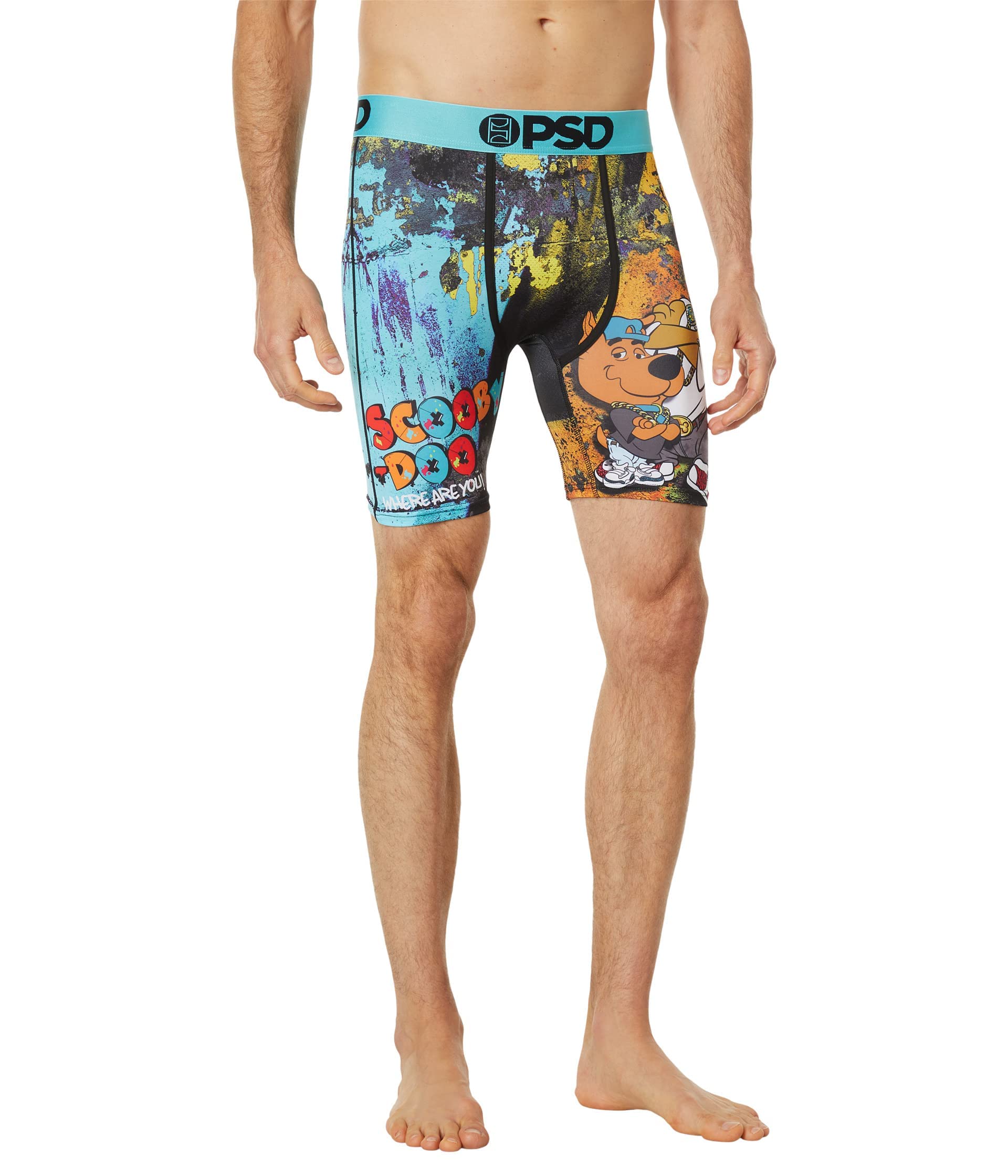 PSD Mens Sd Street Art Boxer Briefs Multi L