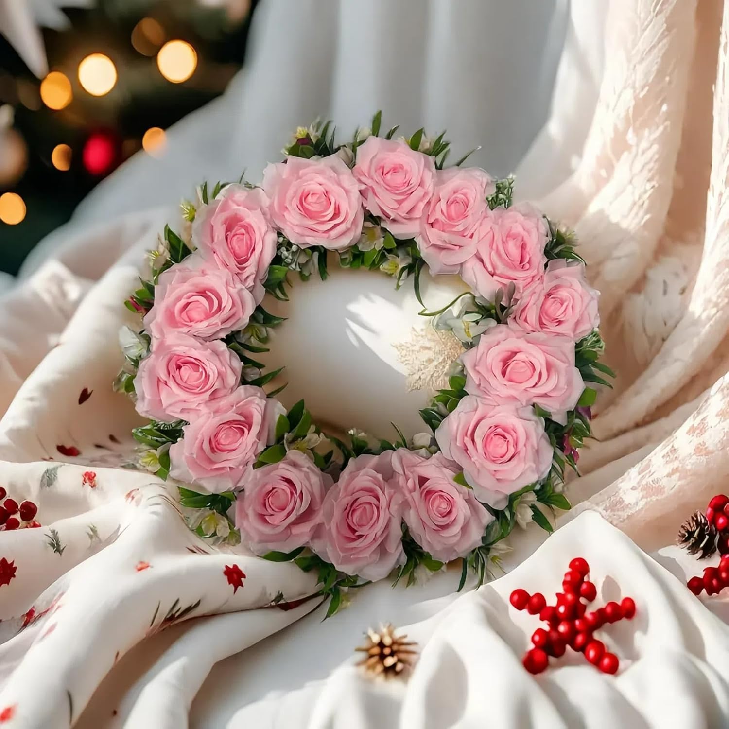 Fake Flower Heads for Craft,3.8" Pink Rose Heads Artificial Flowers,36 Pcs Silk Rose Wedding Decoration Party Home Decor,DIY Crafts (Light Pink, 3.8) - Image 4