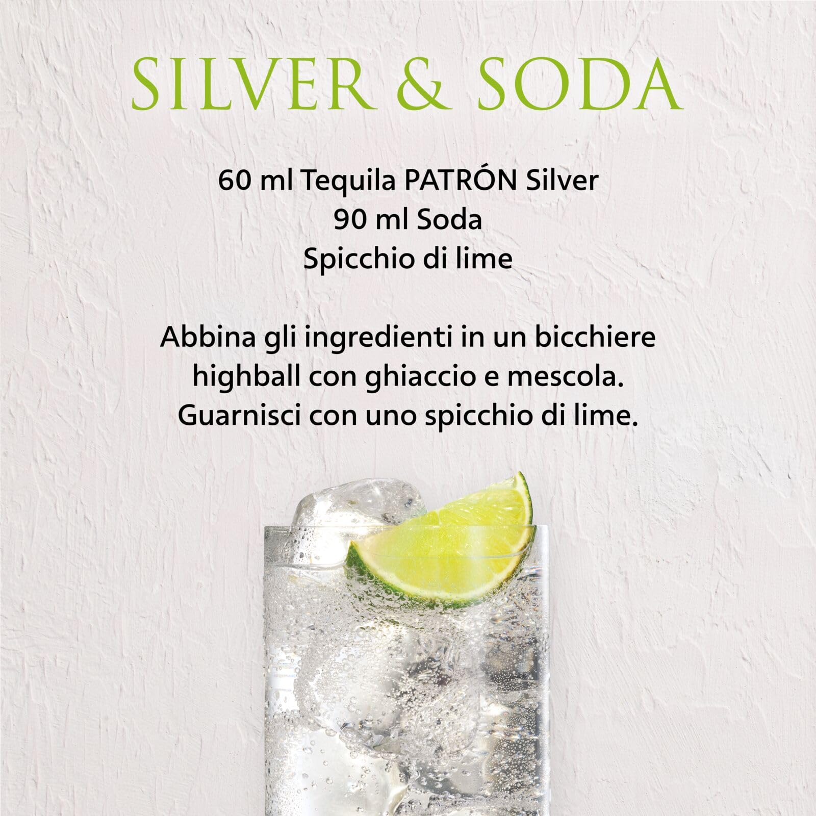 PATRÓN Silver Premium Tequila, Vol. 40%, 70 cl / 700 ml, creata in Messico con metodi artigianali in piccoli lotti a partire dal 100% della migliore agave Weber Blue