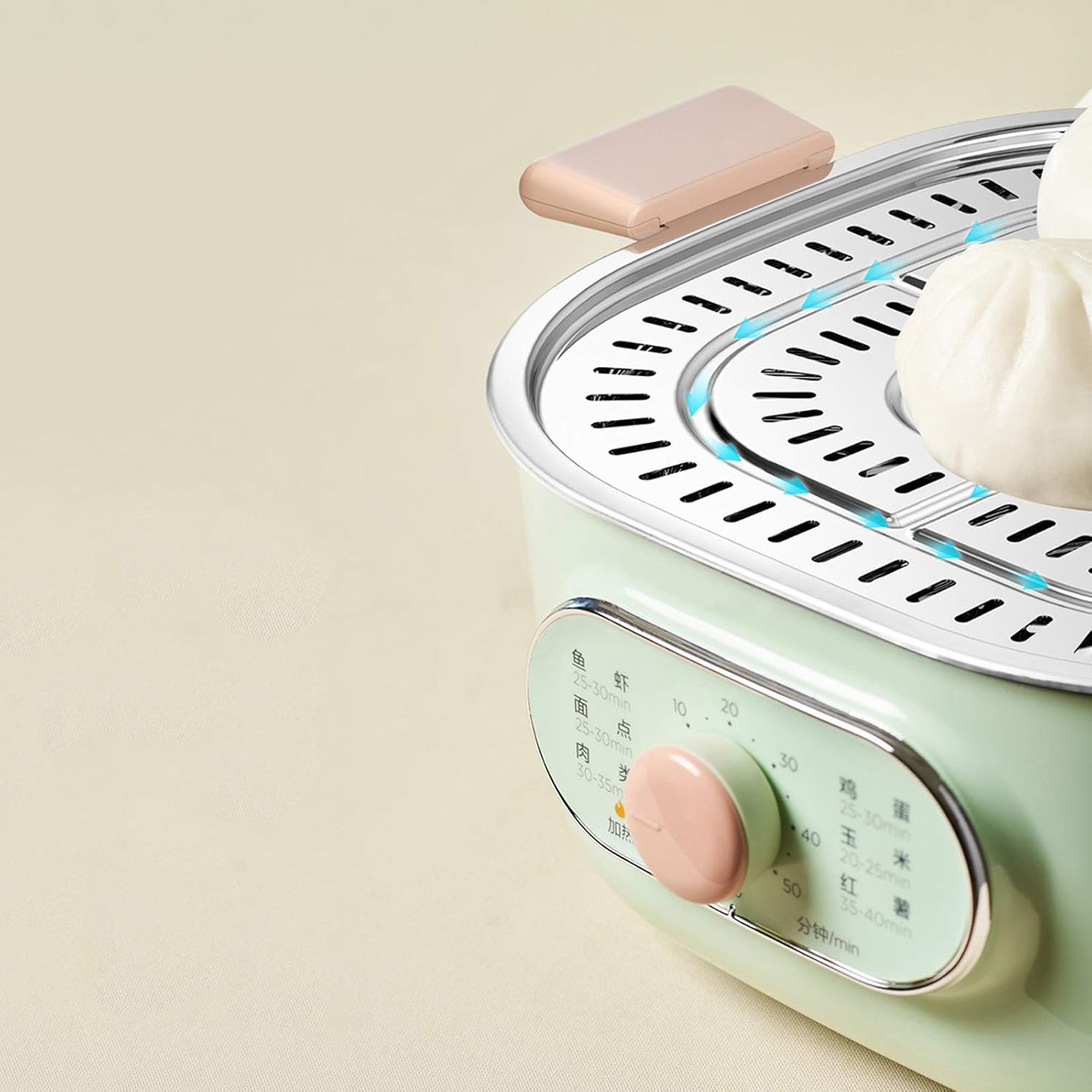 Large Capacity Electric Steamer Multi-Function Household 2-Layer Electric Steamer Food Steamer