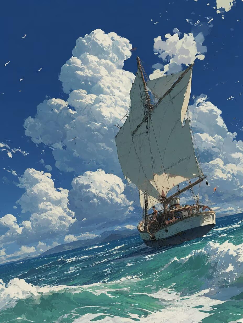 Puzzle de 4000 para Adultos, Velero Blanco, Rompecabezas Clásicos YHPGL7-19