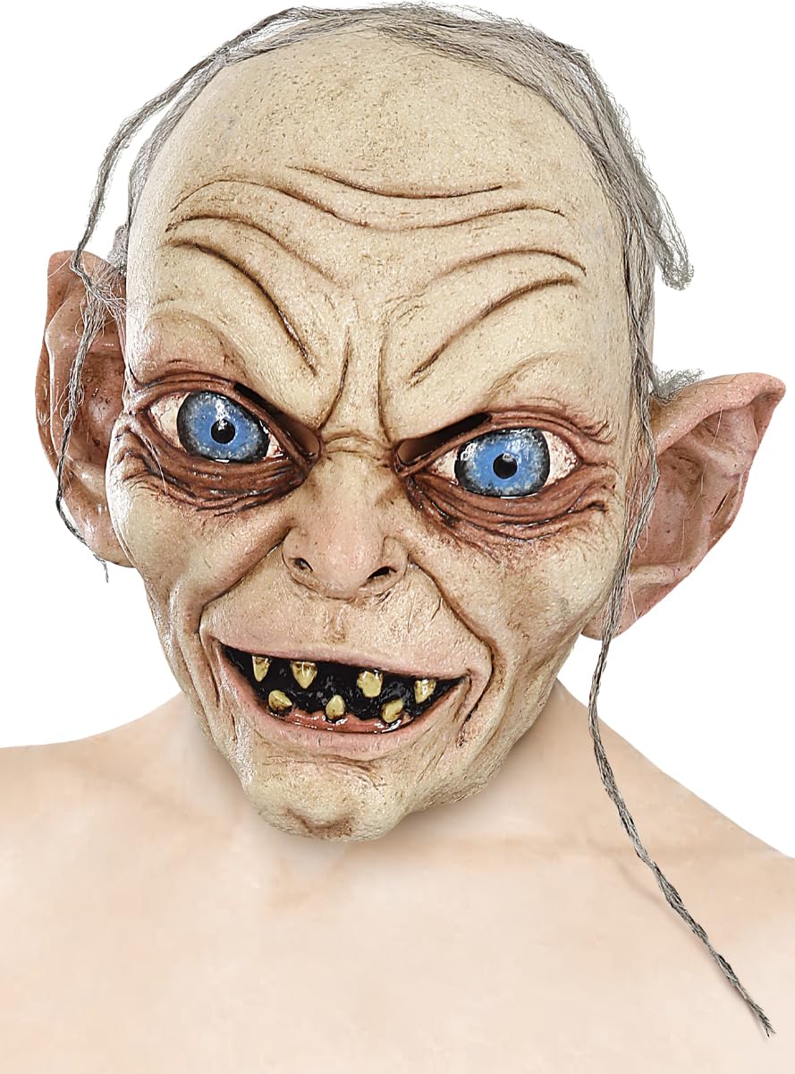 Funidelia Gollum Maske - Der der Ringe für Herren. Kostümzubehör für Erwachsene