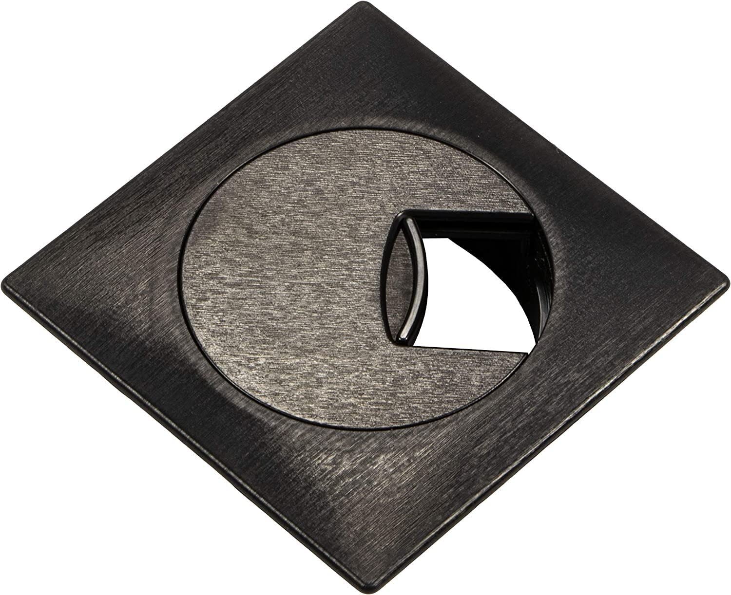 thumbnail: Gedotec Plaza Kabeldoorvoer Bureau - 2 Stuks Vierkante 60mm ABS Kunststof - Beige Kabeldoos