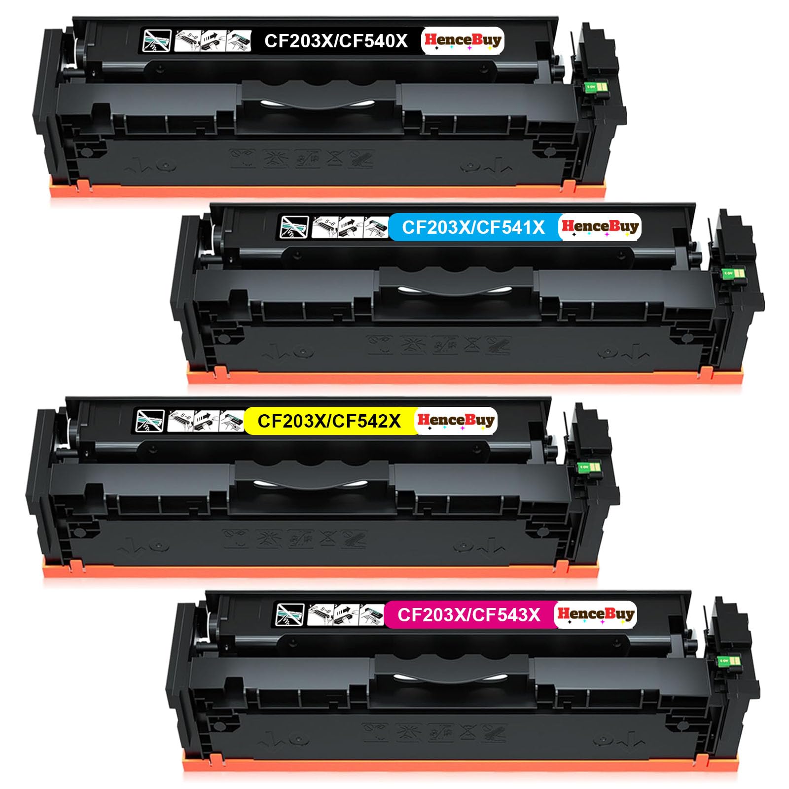 GPC IMAGE Toner compatibili con HP 203X 203A per HP M281fdw Toner M254dw M254nw M280nw M281fdn M254dn M254 M281cdw M281 M281fdw CF540A CF540X CF540X CF540A 1A CF544 2A CF543A (confezione da 4 GPC IMAGE Toner compatibili con HP 203X 203A per HP M281fdw Toner M254dw M254nw M280nw M281fdn M254dn M254 M281cdw M281 M281fdw CF540A CF540X CF540X CF540A 1A CF544 2A CF543A (confezione da 4