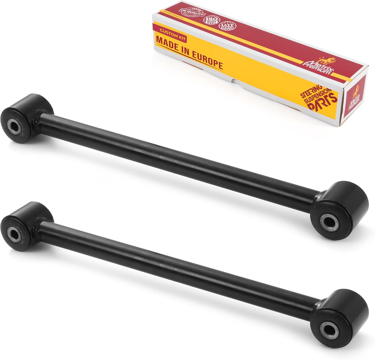 Metrix Premium Chassis Parts - 2 PC Rear Lower Control Arm Kit Fits 2018 Jeep Wrangler JK, 2007-2017 Jeep Wrangler, Replacement RK641777, Made in Europe