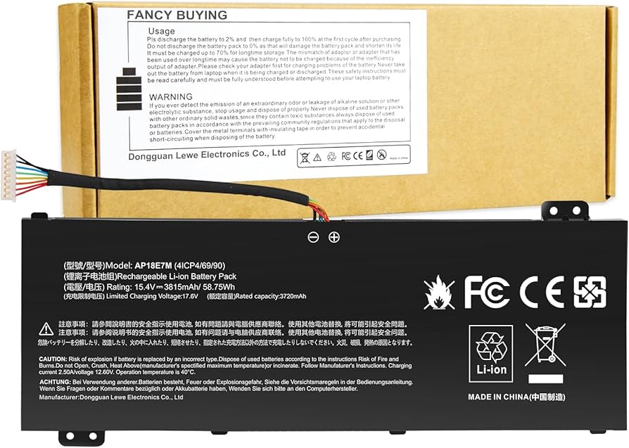 Amazon.com: AP18E7M Battery for Acer Nitro 5 AN515-44 AN515-54