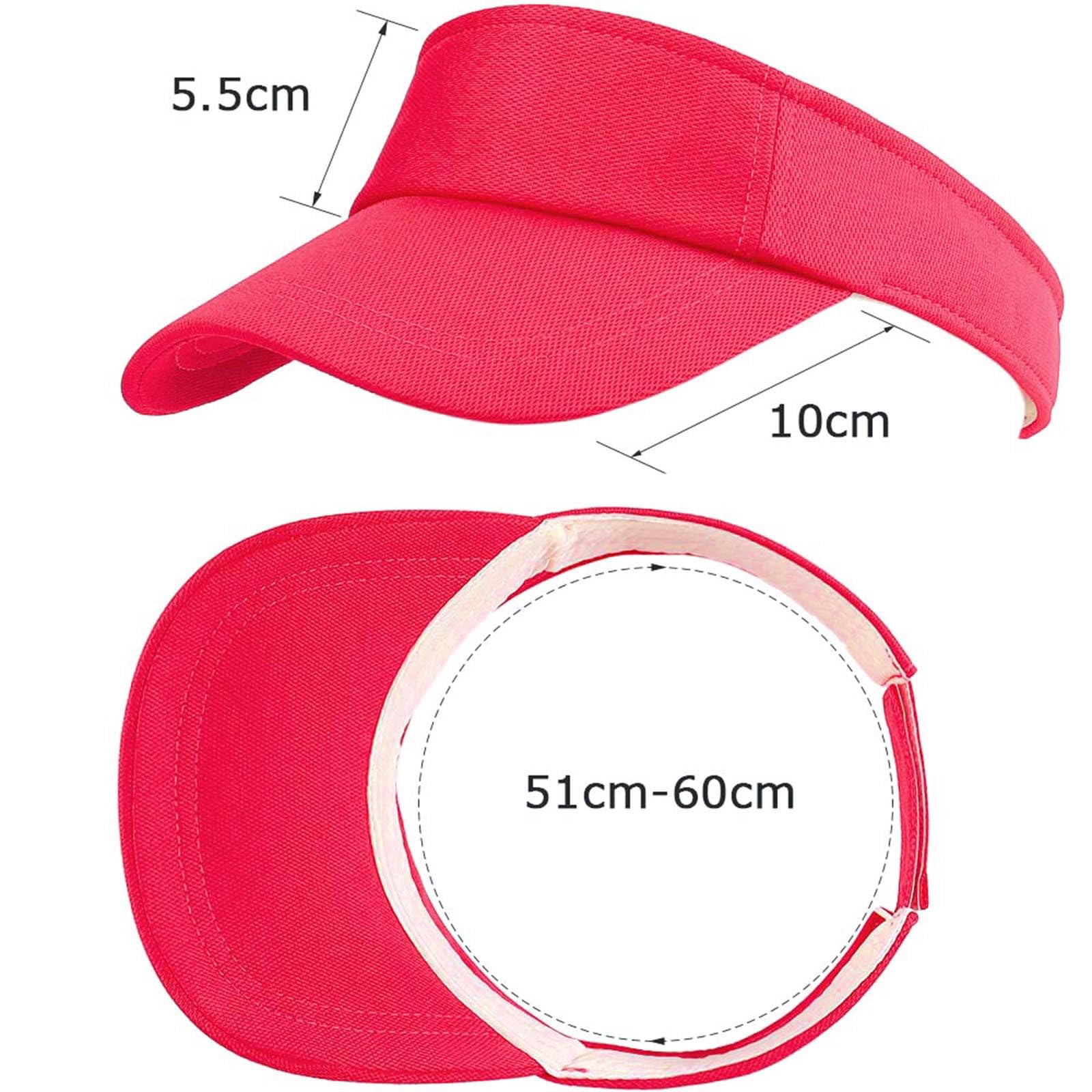 MK MATT KEELY Visor czapka z daszkiem dla kobiet i mężczyzn, regulowana, ochrona przed słońcem, czapka baseballowa dla nastolatków, różowo czerwony, jeden rozmiar