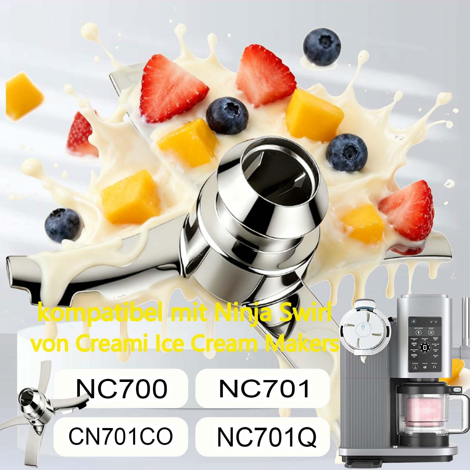 Lama di ricambio per gelatiere Ninja Creami serie NC700, lama di ricambio per Ninja Creami NC700 NC701 NC701Q