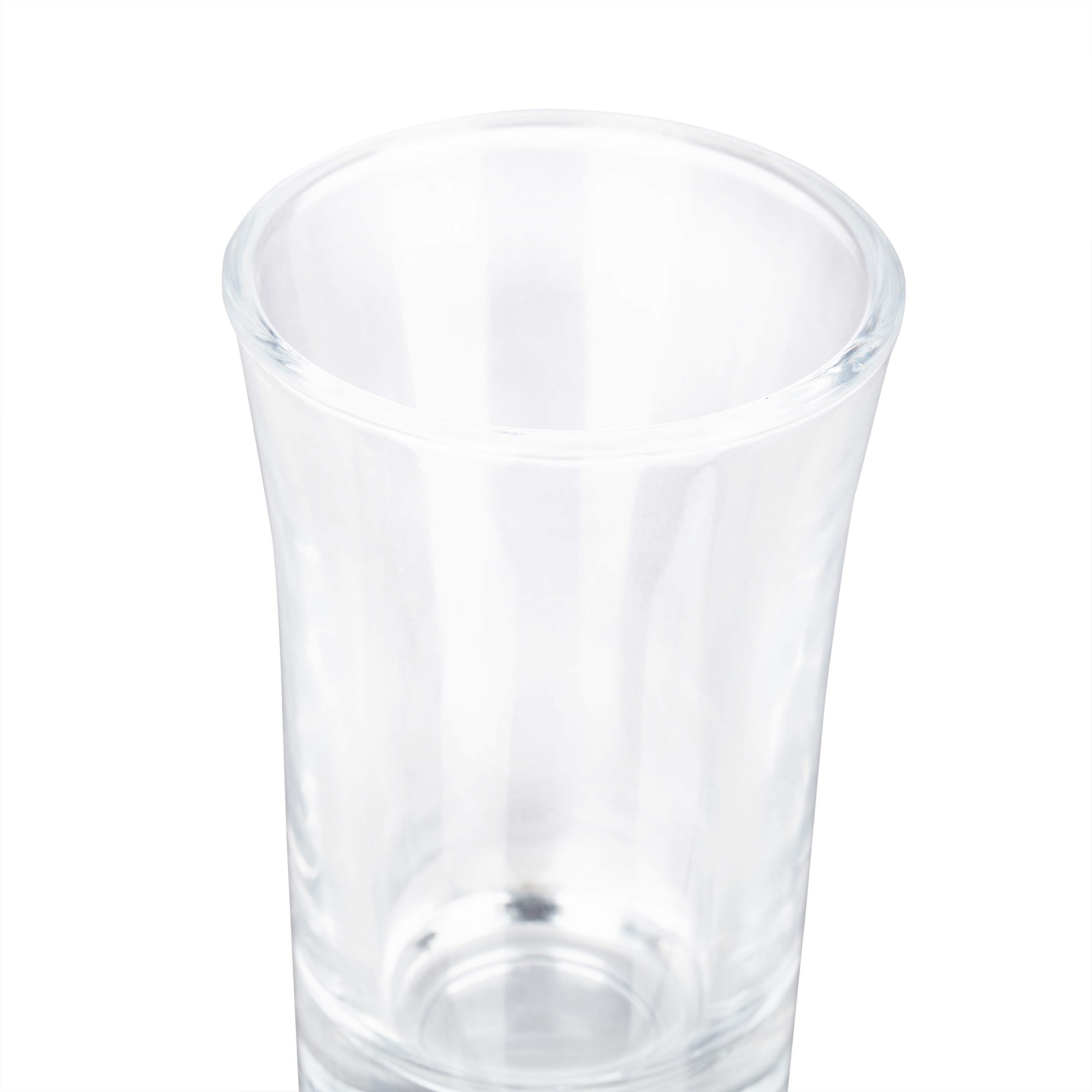 Relaxdays Set de seis vasos para chupitos, Juego de vasos para tequila, 4 cl, Apto para lavavajillas, Transparente