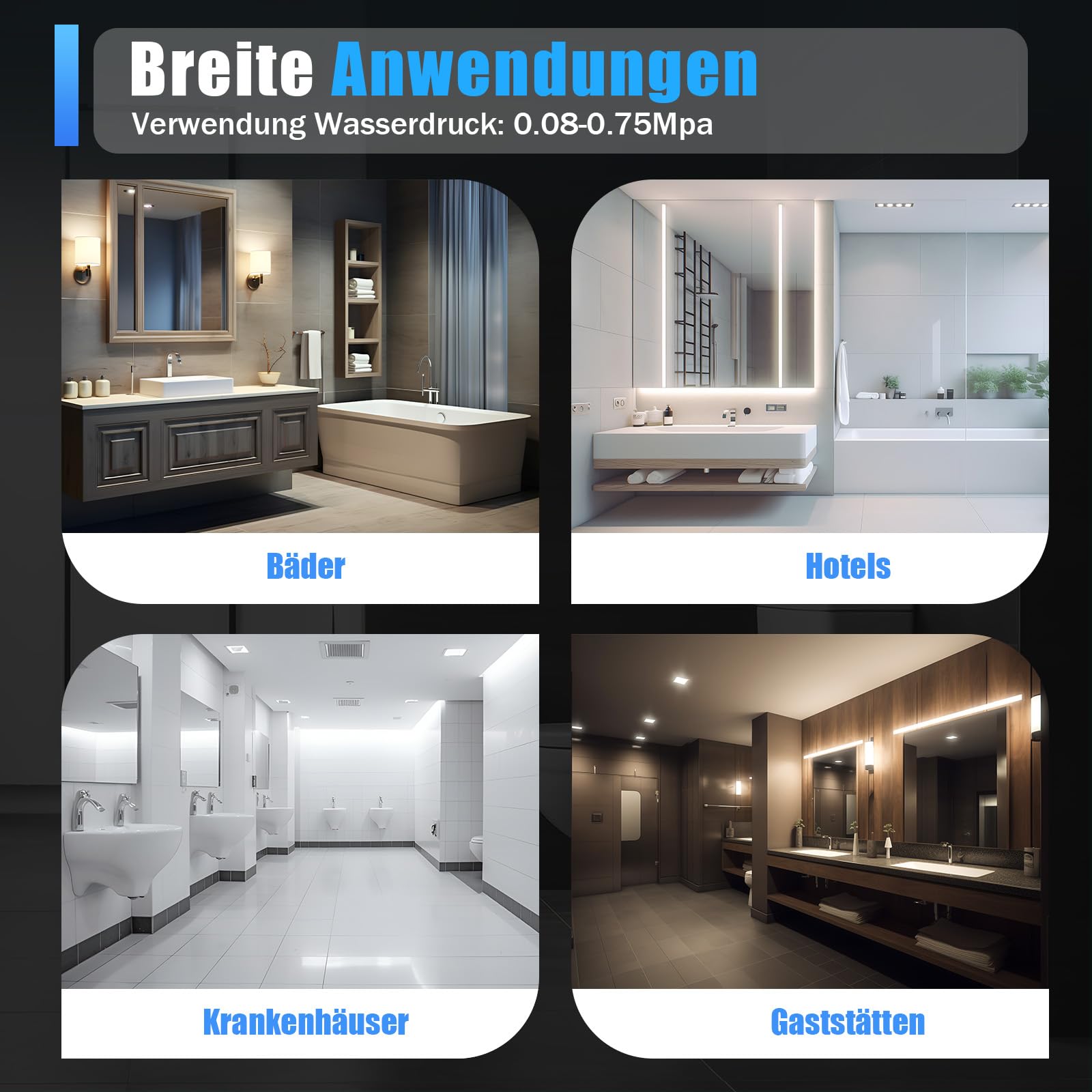 Inteligentna deska sedesowa, bidet, z dyszą, japońska toaleta, podgrzewana deska sedesowa, regulowane ciśnienie wody, suszenie gorącym powietrzem, łatwe czyszczenie