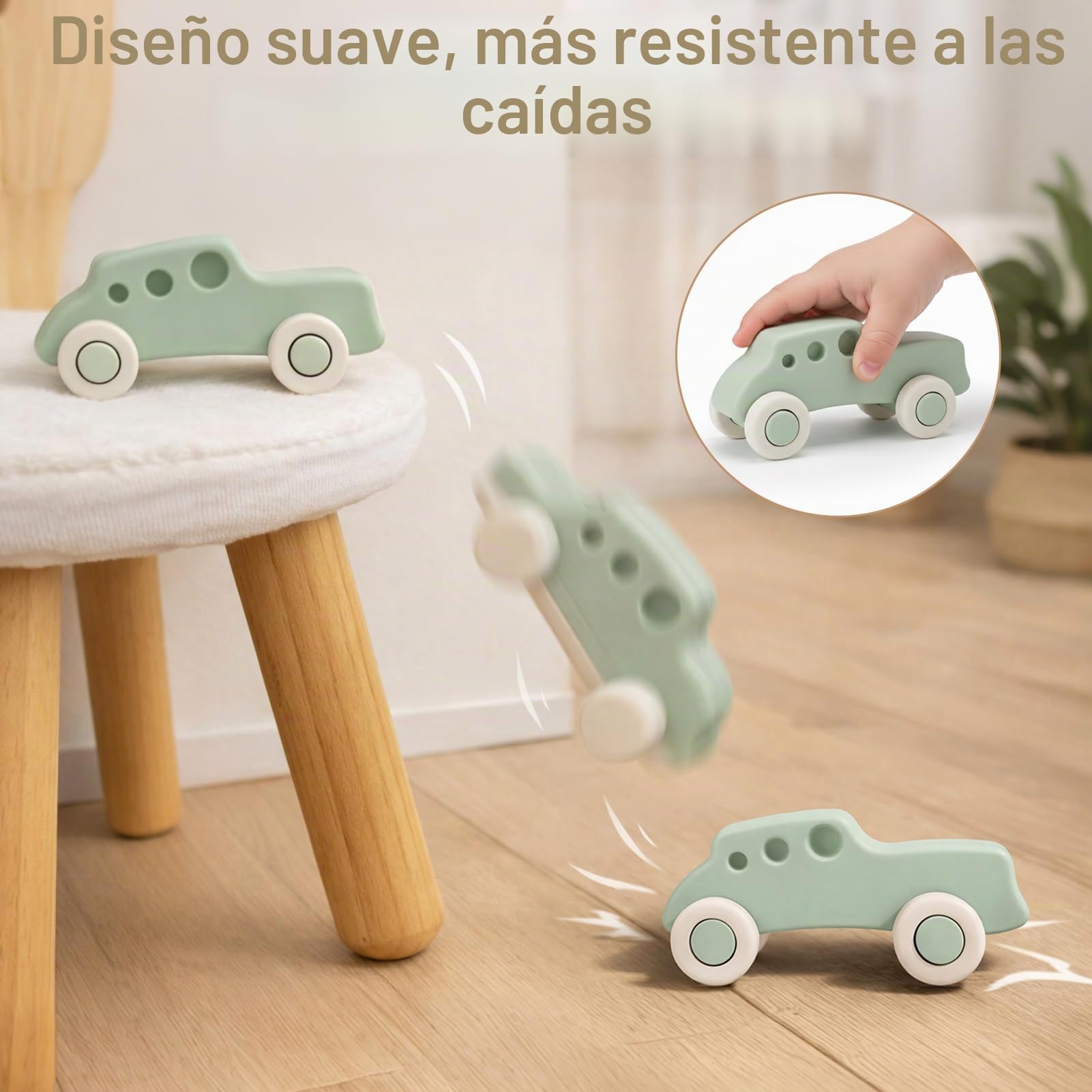 Vanplay Cars Juguetes Silicona Coche Bebe Juguetes Montessori Juguetes Niños 1 Año Garaje Coches Juguete Regalo Bebe 1 Año