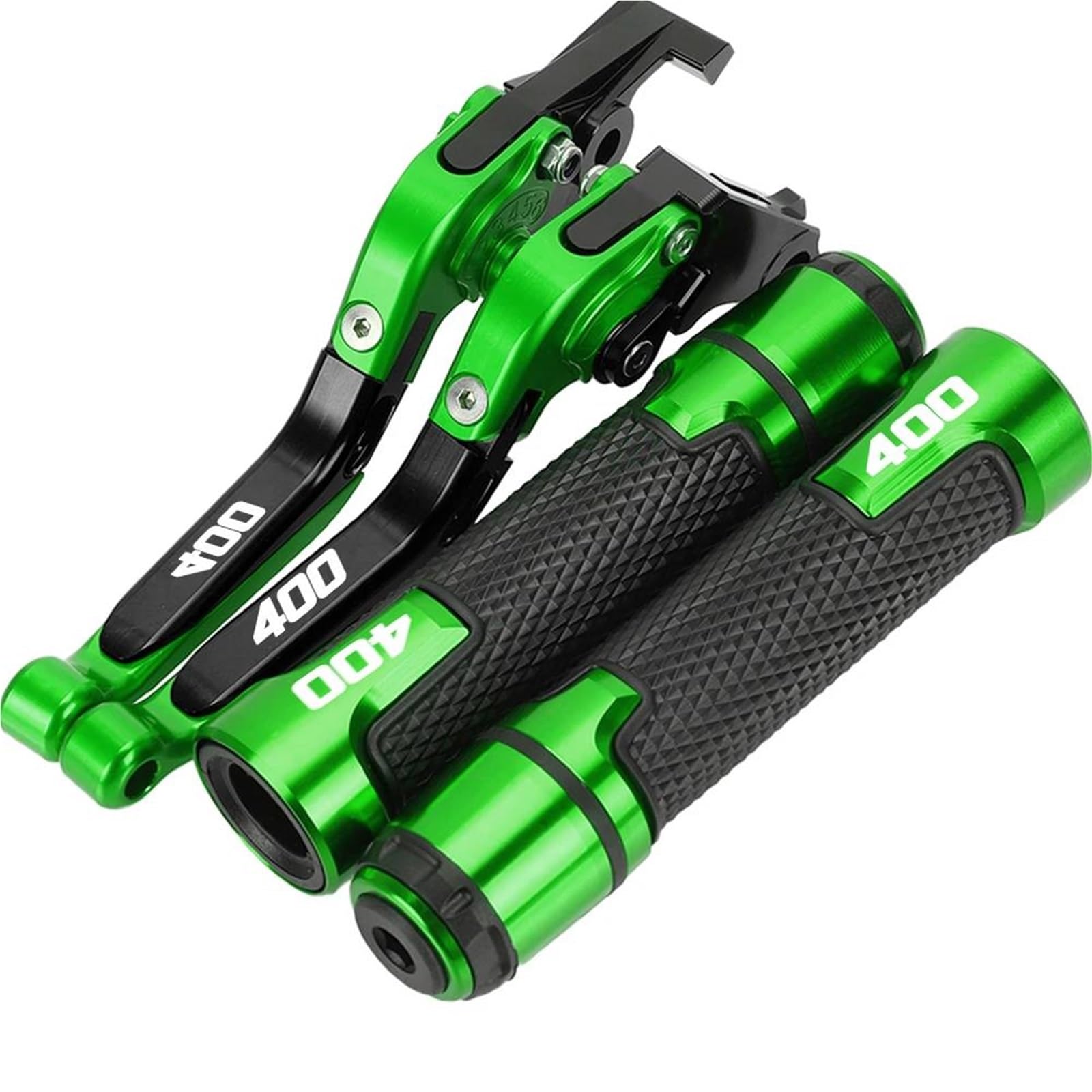 GQUIKGW Replace Motorcycle Folding Extendable Clutch Levers Brake Adjustable Handle for CB1 CB400F 1989 1990 1991(Green)