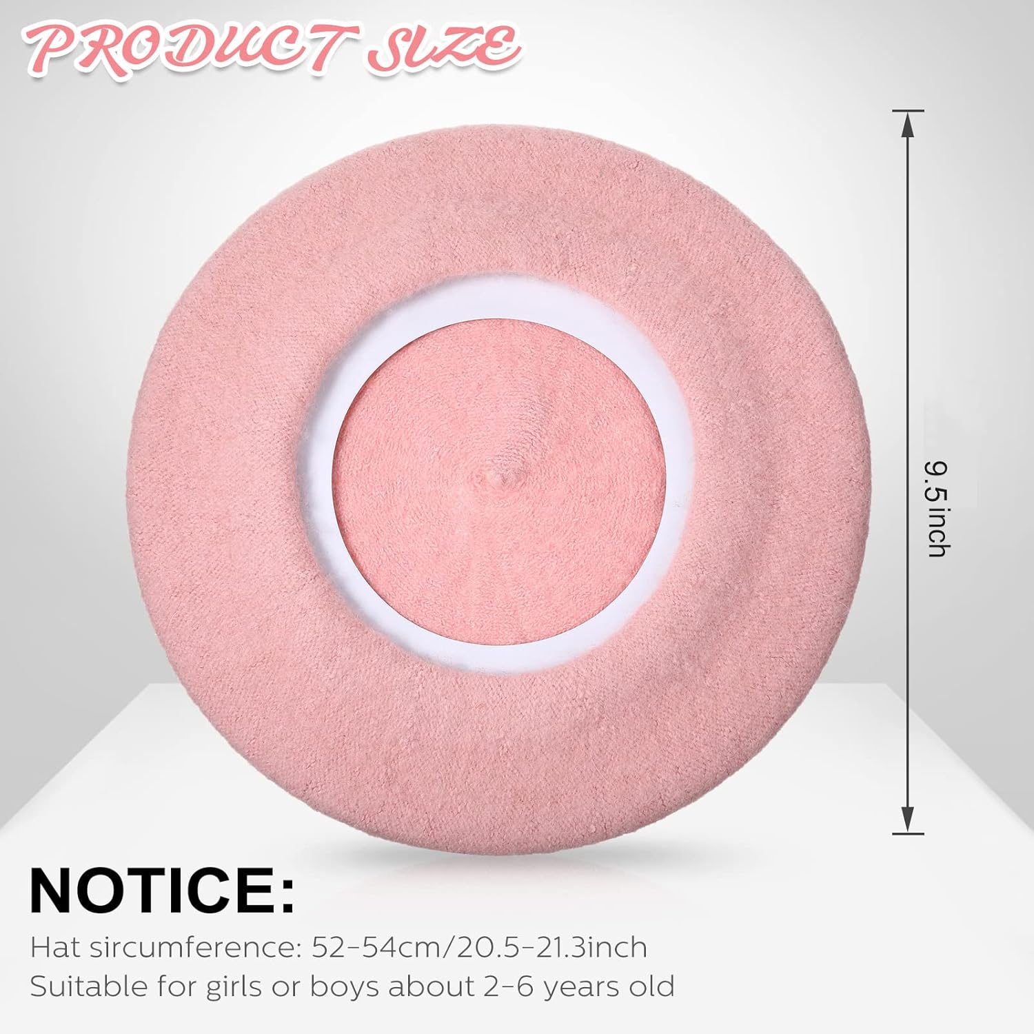 Honoson 4 Pieces Baby Berets Toddler Girls Warm Wool Beret for Kids Solid Color French Barette Hat - Image 7