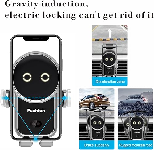 Miniatura 4 de Soporte de teléfono celular cargador inalámbrico para automóvil, soporte de teléfono de sujeción automática de 15 W para tu automóvil compatible con