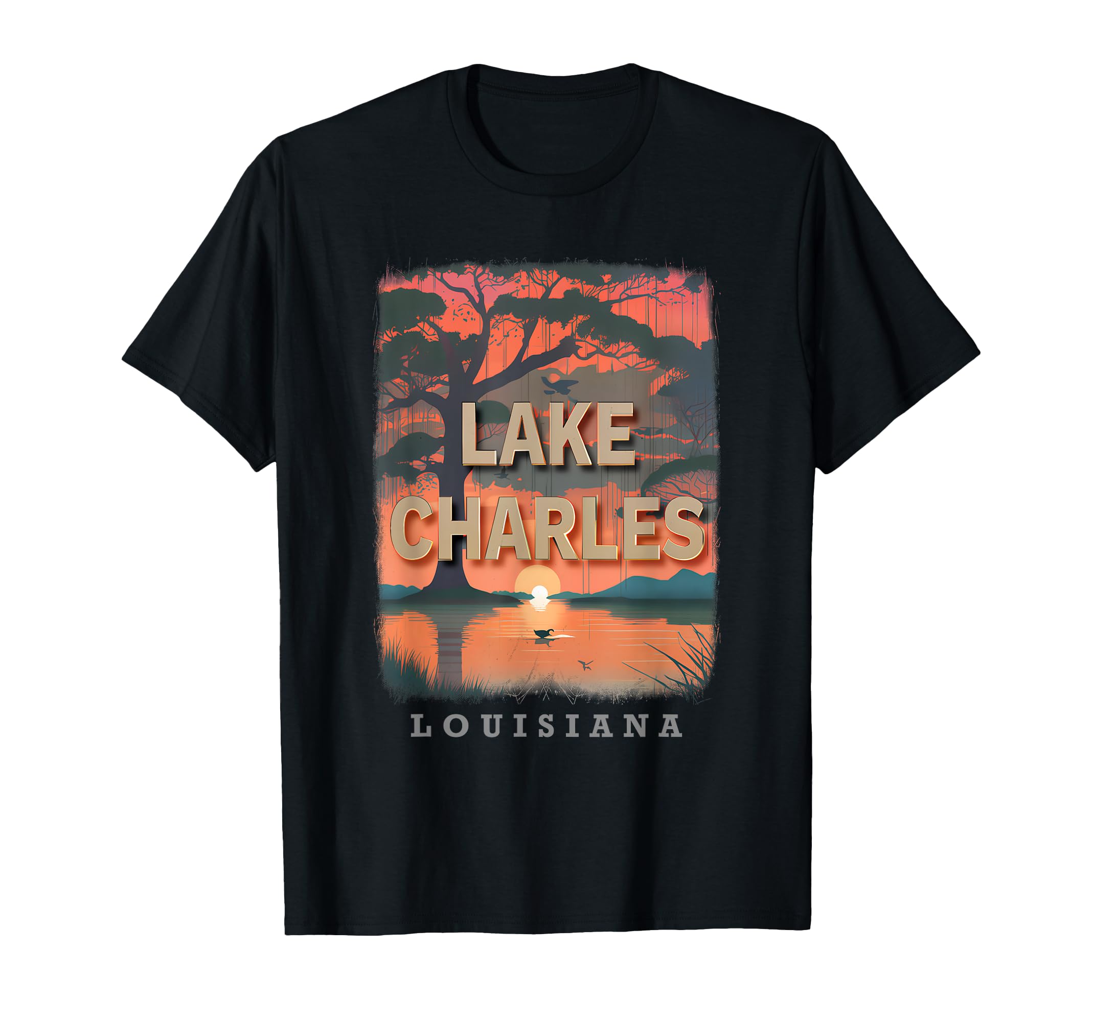 Lake Charles Louisiana LA Nature's Beauty SD832 T-Shirt
