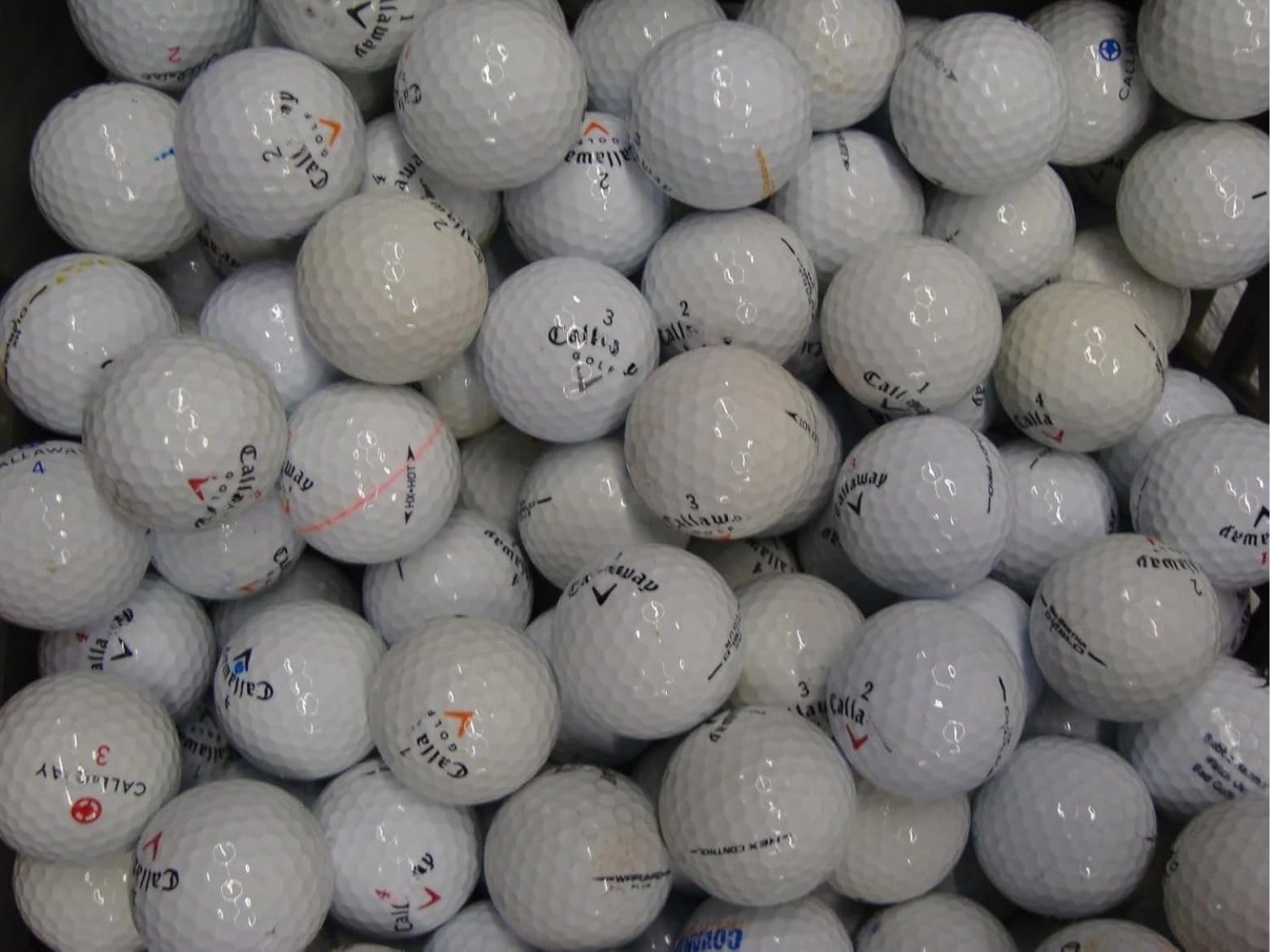 50 Pack for Callaway Mixed Golf Balls Grade A/B – Recycled Lake Balls