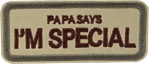 Miniatura 8 de Parche para perros original táctico militar mascota negro papá dice que soy especial