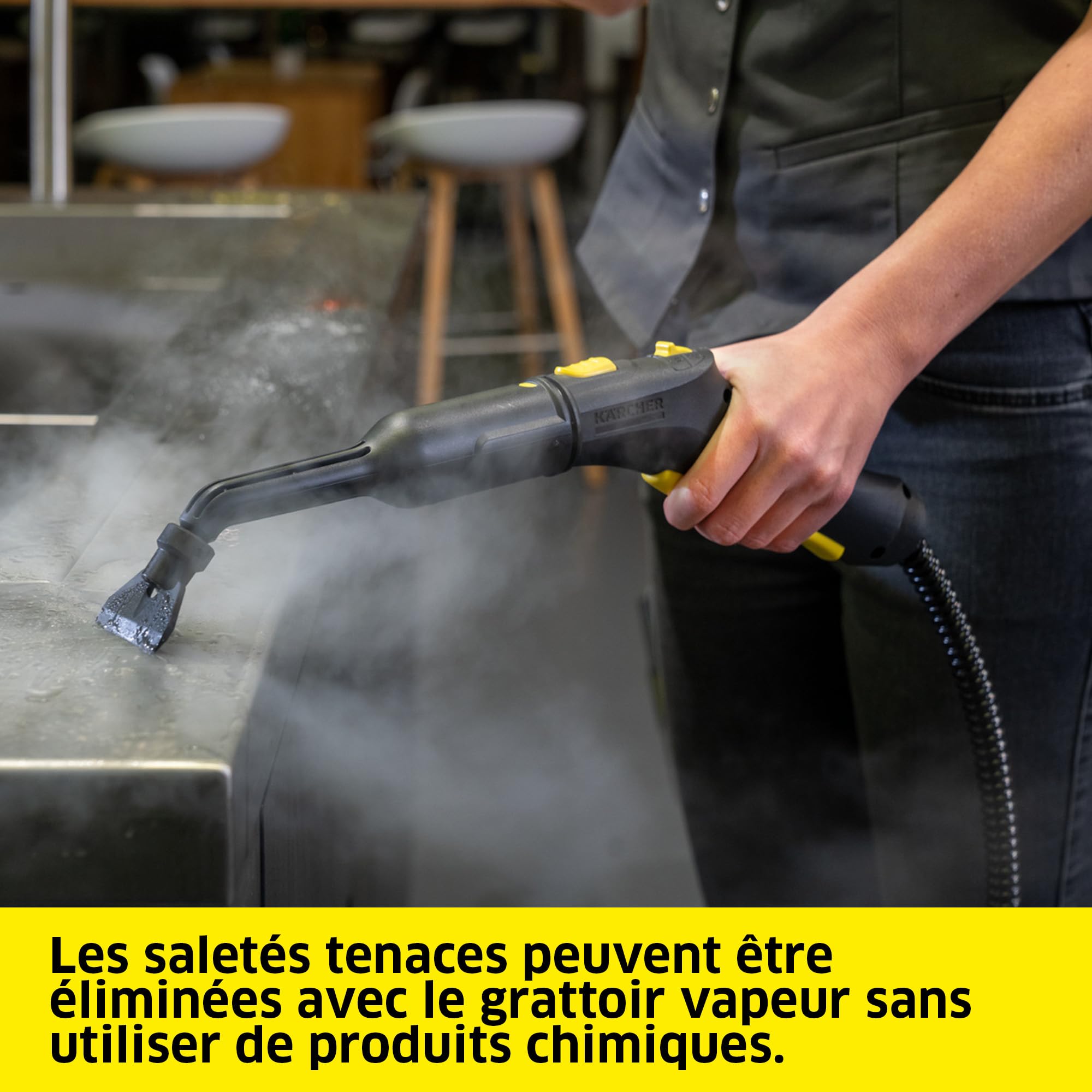 Kärcher nettoyeur vapeur SG 4/2 Classic, pression vapeur : 4 bars, réservoir : 0,5 l chaudière + 1,5 l réservoir d'eau propre, buse à main, tuyau vapeur de 2,5 m, Power buse, accessoires multifonction