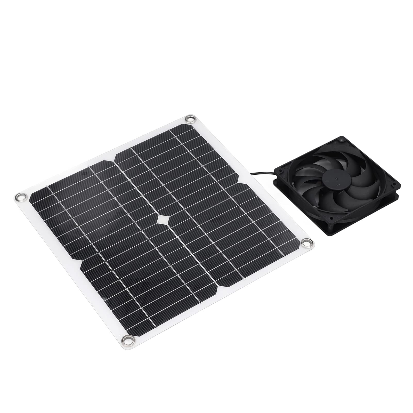Ventilador solar para invernaderos y casas de mascotas en zonas sin electricidad